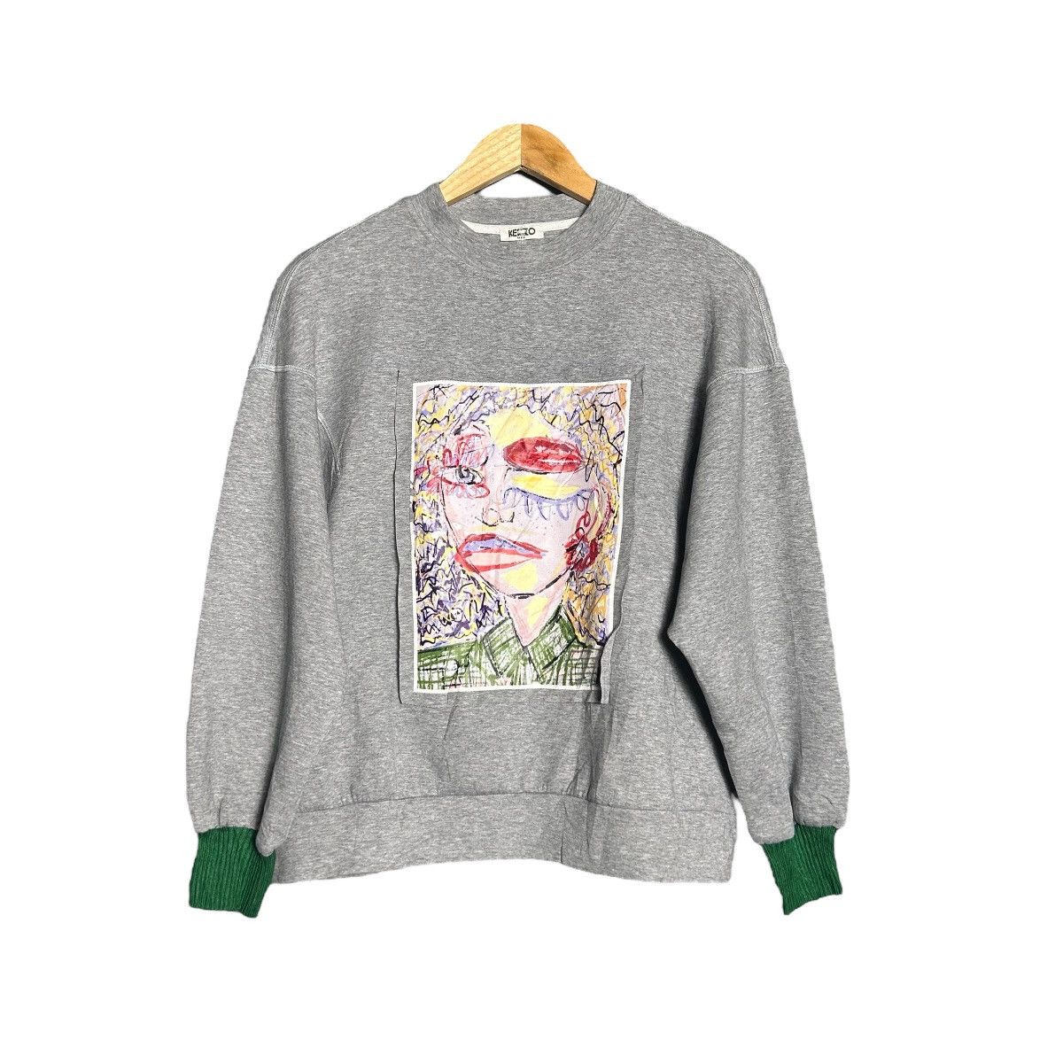 Kenzo × Vintage Vintage Kenzo Art Sweatshirt Size L / US 10 / IT 46 - 1 Thumbnail