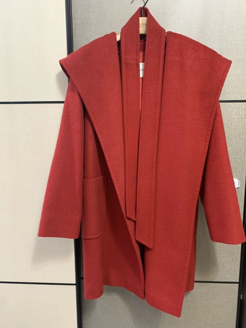 Max Mara MaxMara Rialto Red Wool Coat -dmc Size US M / EU 48-50 / 2 - 1 Thumbnail