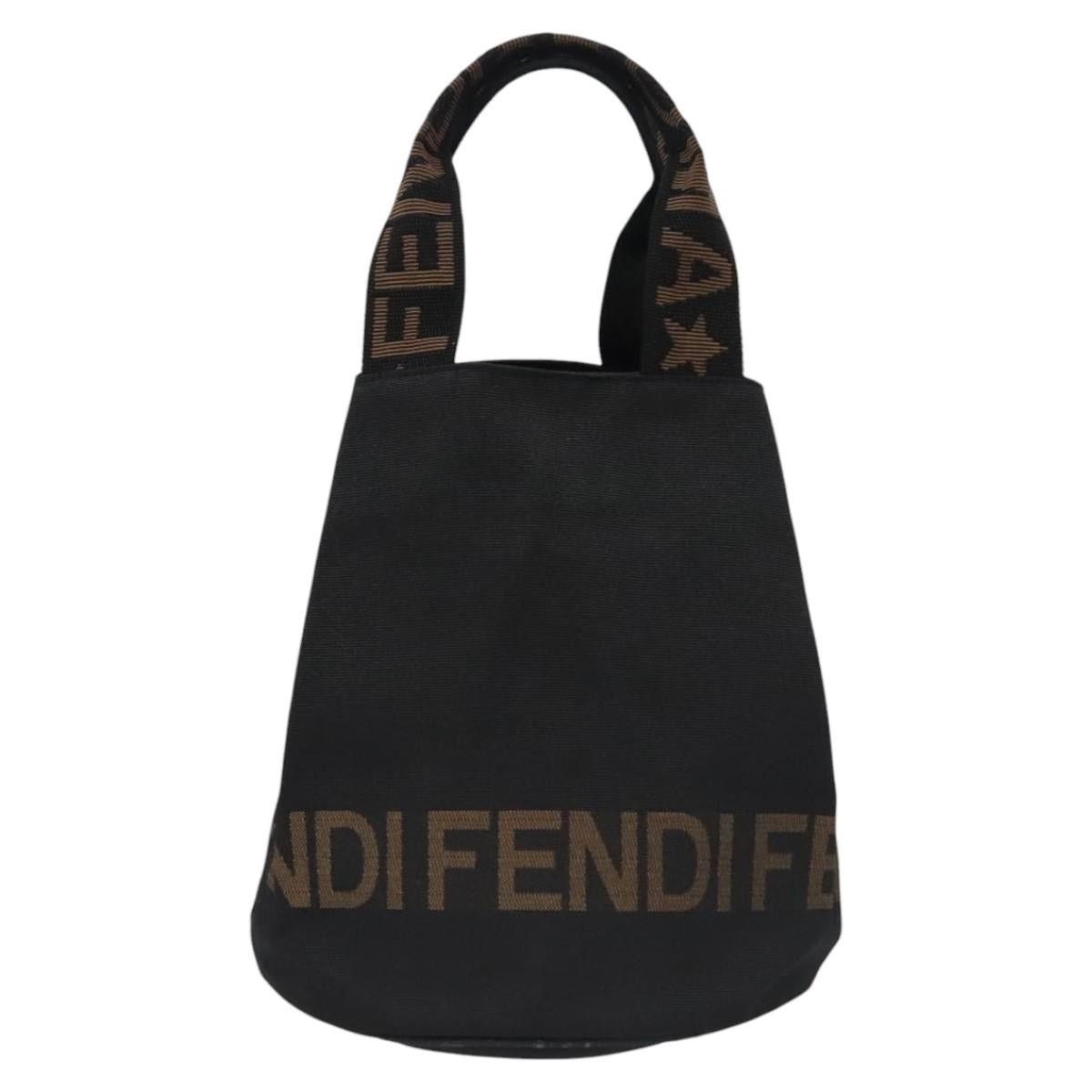 Fendi FENDI Hand Bag Nylon Brown Black Silver Size ONE SIZE - 13 Thumbnail