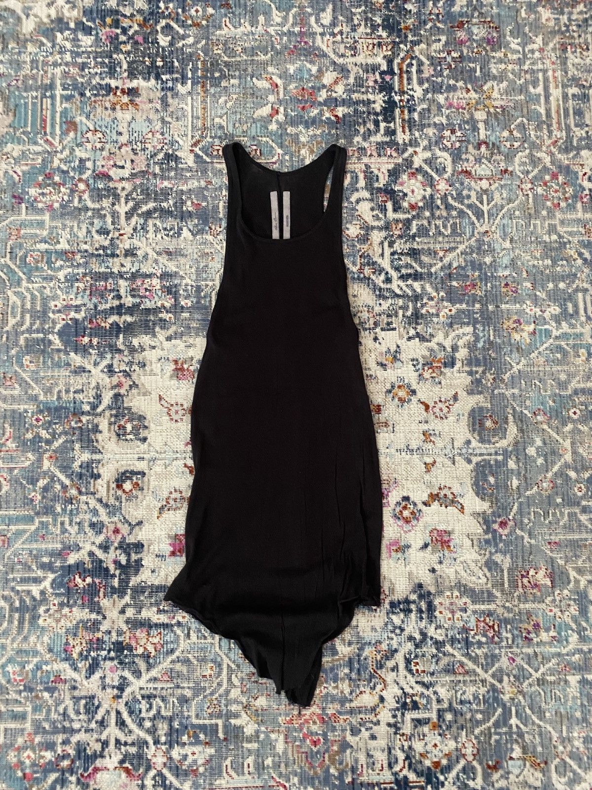 Pre-owned Rick Owens Dick Flap Tank Top In Black