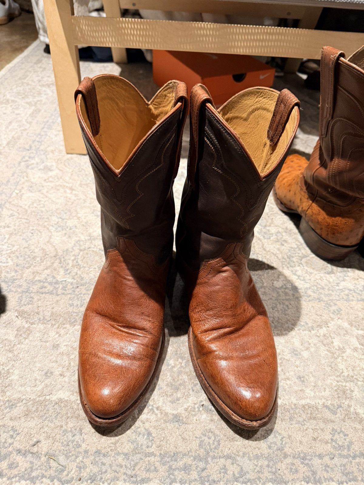 Tecovas Tecovas Roper Smooth Ostrich Size US 9.5 / EU 42-43 - 2 Thumbnail