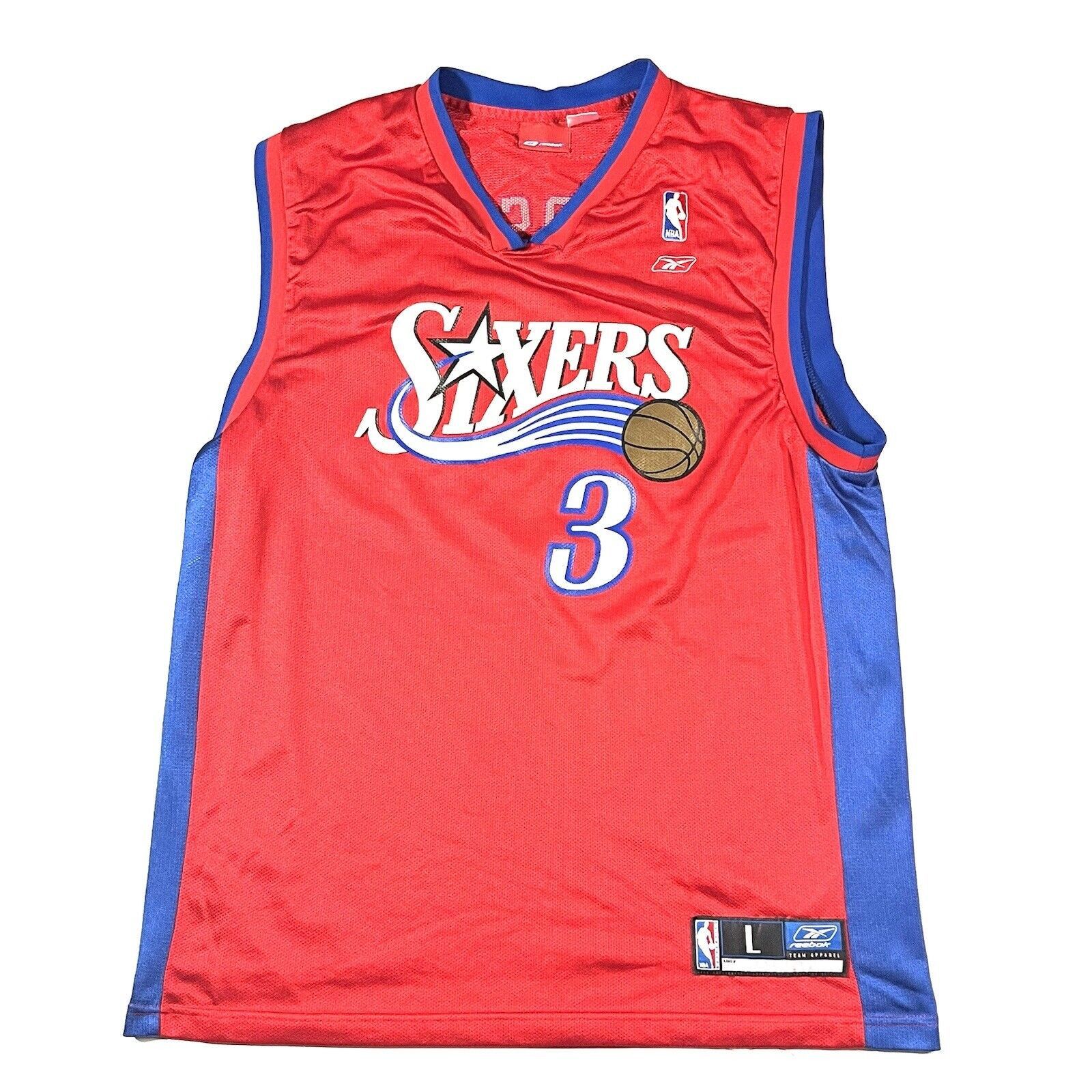 Vintage VTG Reebok 76ers Allen Iverson Basketball Jersey Large | Grailed
