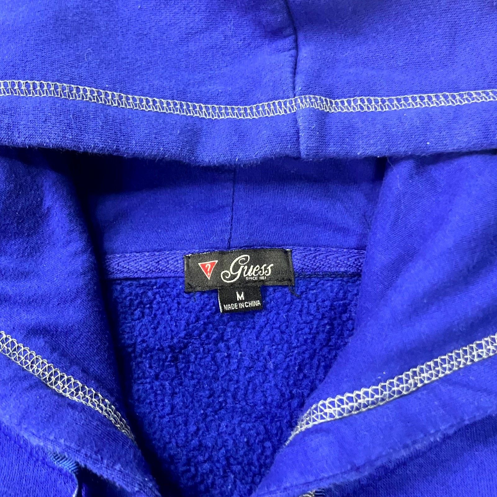 Guess Vintage Y2K Guess Bedazzled Hoodie Womens M Blue Rhinestones Size M / US 6-8 / IT 42-44 - 4 Thumbnail