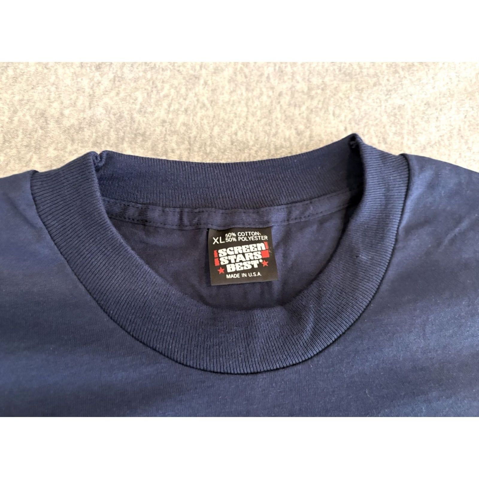 Vintage VINTAGE Screen Stars Best Shirt XL Blues Beer Graphic Print 90s Roo's Leap Montrose Scotland Men Mens Fits Crew Neck Short Sleeve Size US XL / EU 56 / 4 - 2 Thumbnail