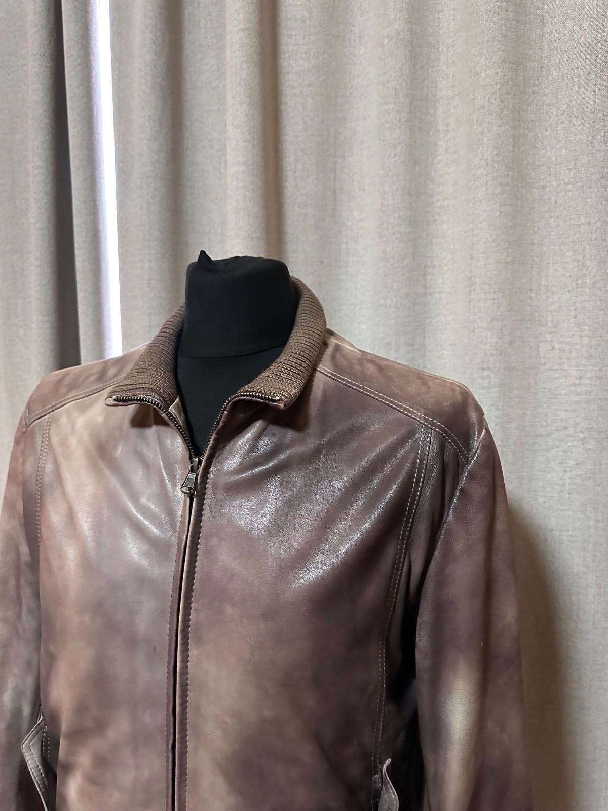 Gimo's Gimo’s GMS-75 Mens Leather Jacket Italian Luxury Brown Sz L Size US L / EU 52-54 / 3 - 5 Thumbnail
