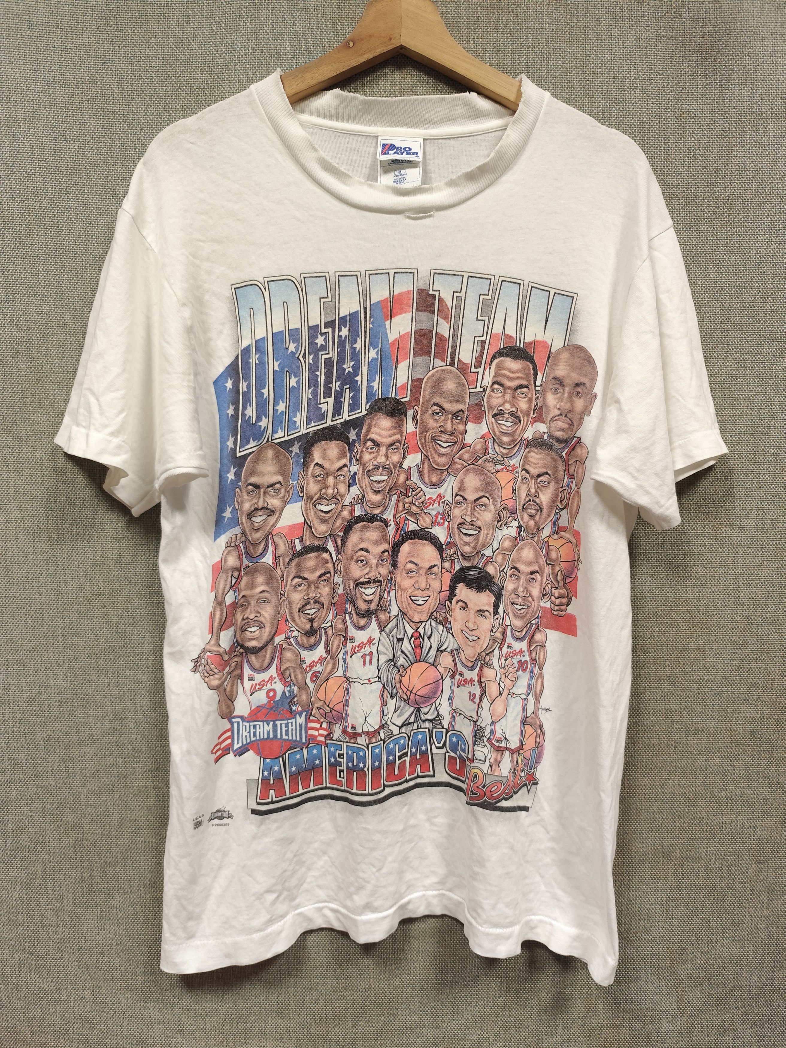 Pro Player Vintage 90s T Shirt Usa Dream Team Basketball Size US M / EU 48-50 / 2 - 1 Thumbnail