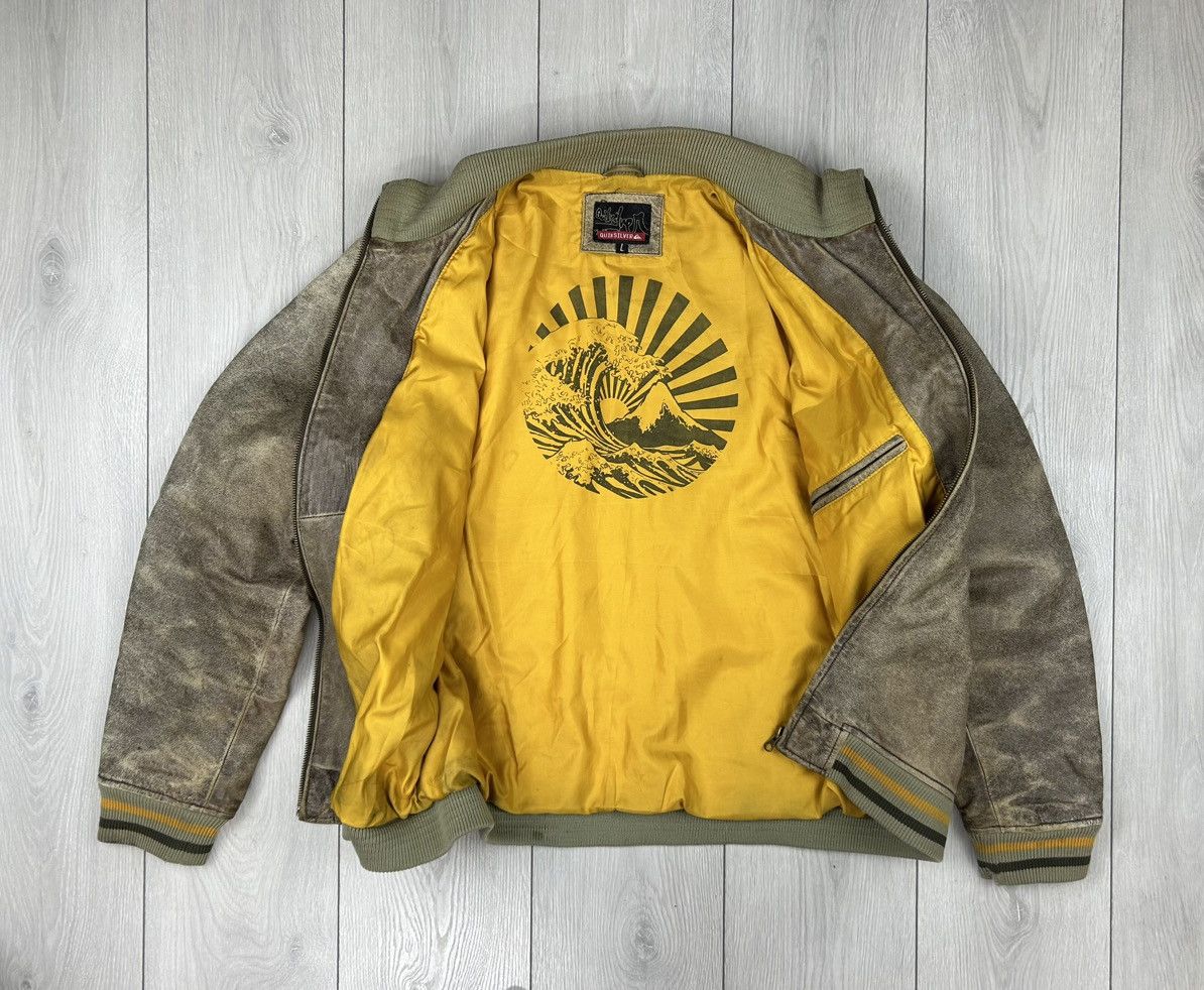 Quiksilver × Vintage Quiksilver Vintage Leather Jacket Size L Size US L / EU 52-54 / 3 - 5 Thumbnail