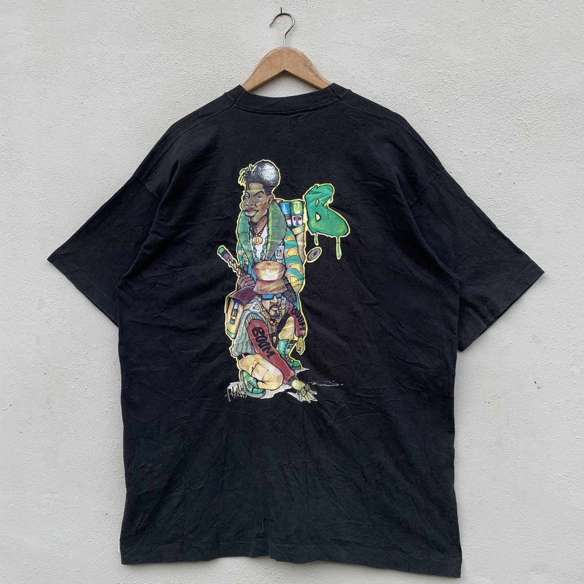Rap Tees TRULY VINTAGE RARE CONART B-BOY BIG PRINT T-SHIRT Size US XL / EU 56 / 4 - 1 Thumbnail