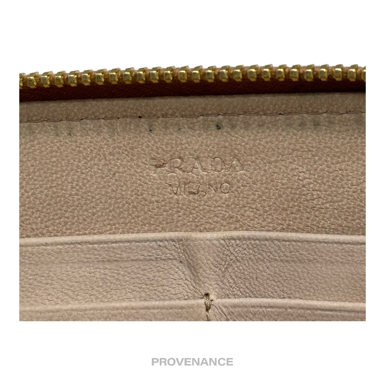 Prada 🔴 Prada Zip Long Wallet - Blush Nappa Gaufre Leather Size ONE SIZE - 11 Thumbnail