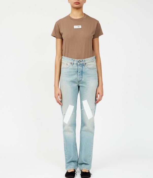 Maison Margiela o1bcso1str0526 MM6 Jeans in Light Blue Size 24" / US 00 / IT 34 - 3 Thumbnail