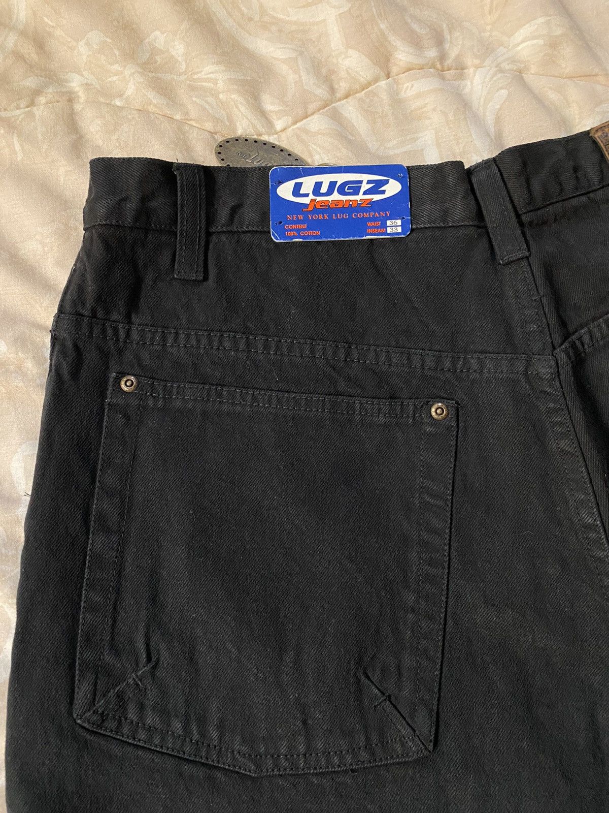 JNCO × Vintage Crazy Vintage Y2K Lugz Baggy JNCO Style Carpenter Jeans Size US 36 / EU 52 - 6 Thumbnail