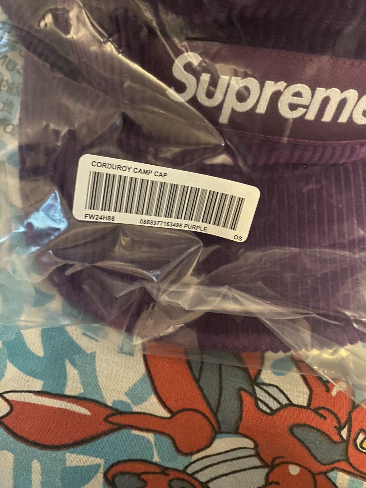 Supreme Supreme Corduroy Camp Cap Purple (FW24) Size ONE SIZE - 5 Thumbnail
