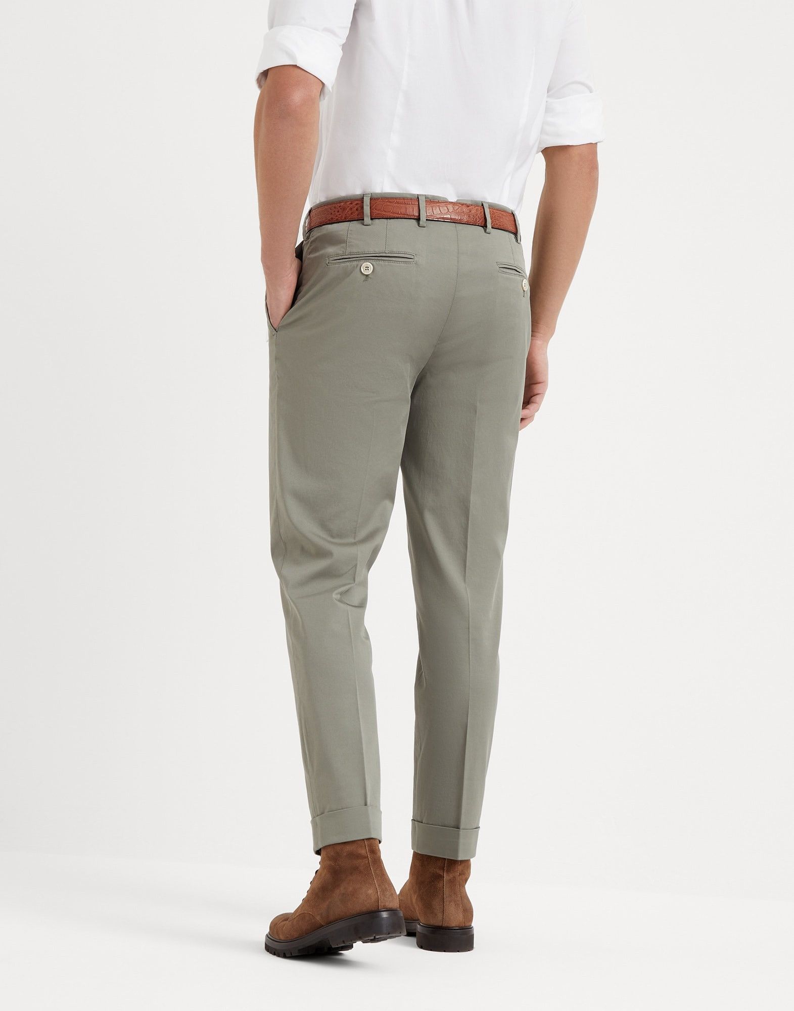 Brunello Cucinelli o1la1rc1a0925 Pants in Green Size US 36 / EU 52 - 2 Thumbnail
