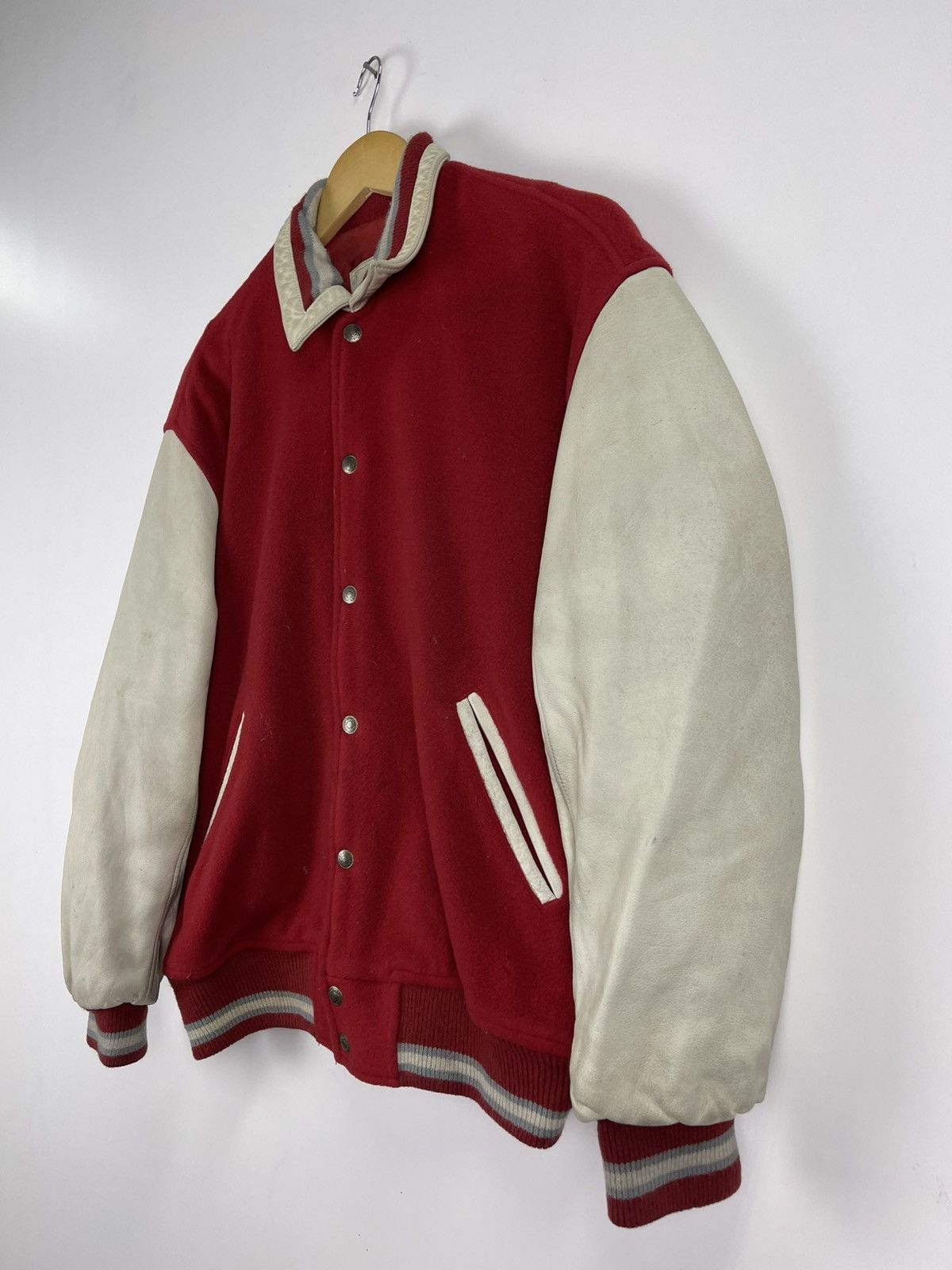Vintage Vintage Mayson Grey Varsity Jacket Size US L / EU 52-54 / 3 - 4 Thumbnail