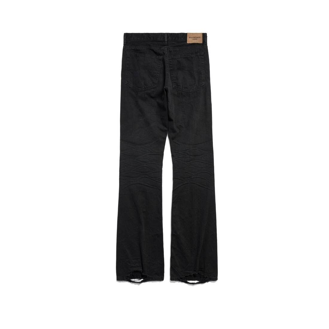Balenciaga o1bcso1str1225 Low Waist Straight Pants in Black Size 24" / US 00 / IT 34 - 2 Thumbnail