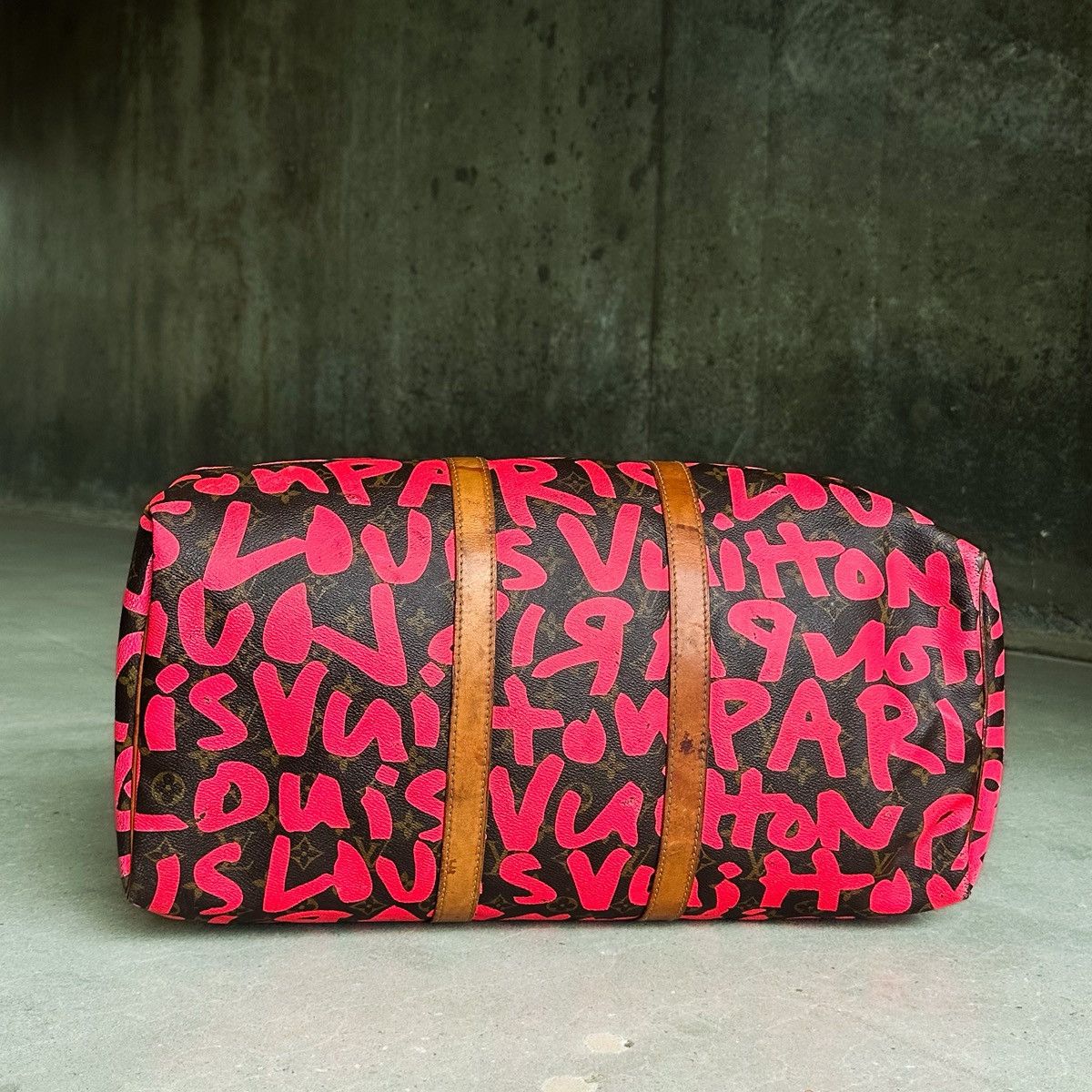 Louis Vuitton × Stephen Sprouse LV Stephen Sprouse Monogram Graffiti Keepall 50 Duffle Bag Size ONE SIZE - 7 Thumbnail