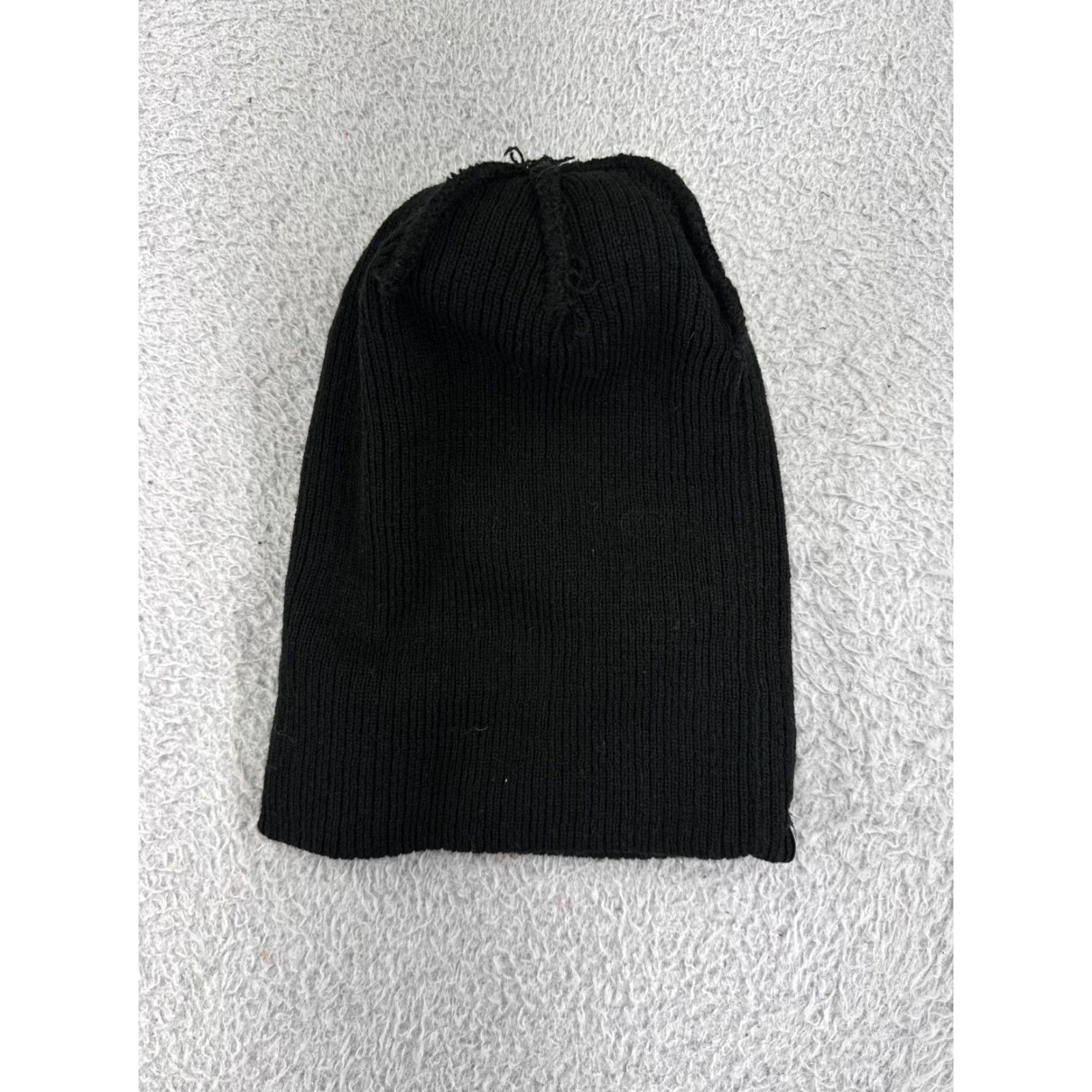 Champion Champion Beanie Adult One Size Black Yellow Knit 100% Acrylic Pom Ski Winter Mens Beanie Size ONE SIZE - 4 Thumbnail