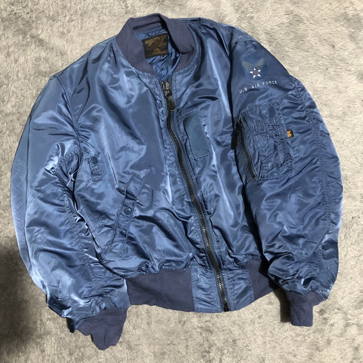 Alpha Industries Vtg Usaf ma1 flying jacket man alpha industries Size US M / EU 48-50 / 2 - 3 Thumbnail