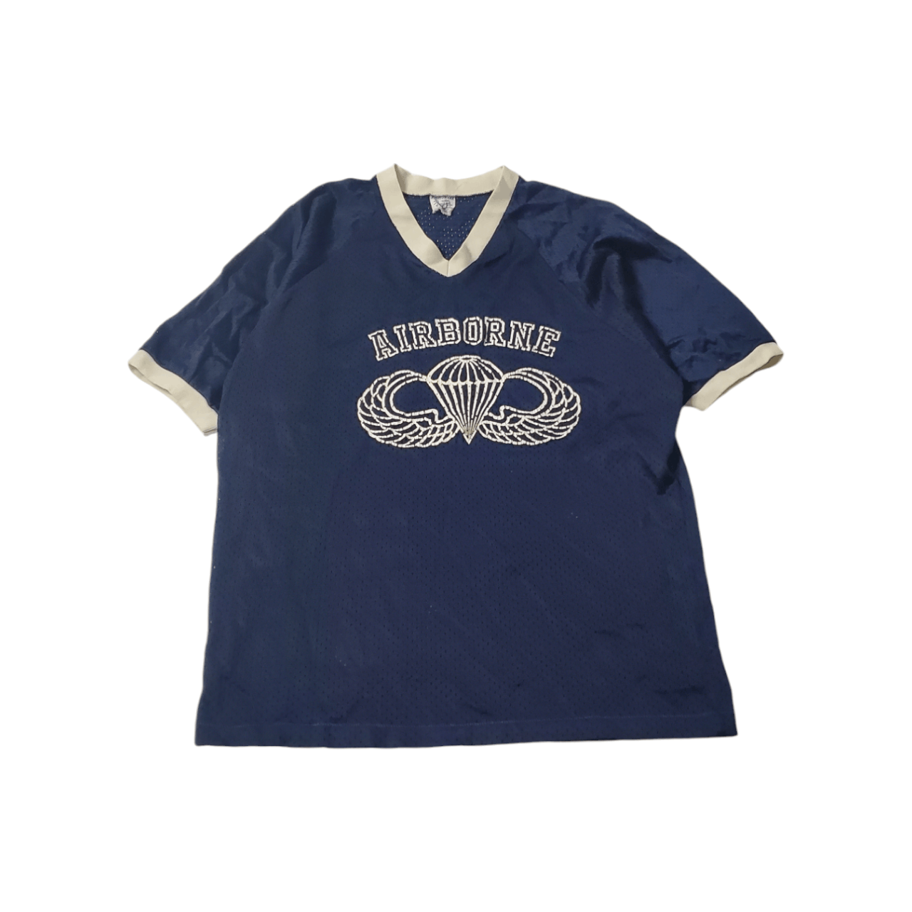 Vintage 90s Airborne Ringer Jersey Size US M / EU 48-50 / 2 - 1 Thumbnail