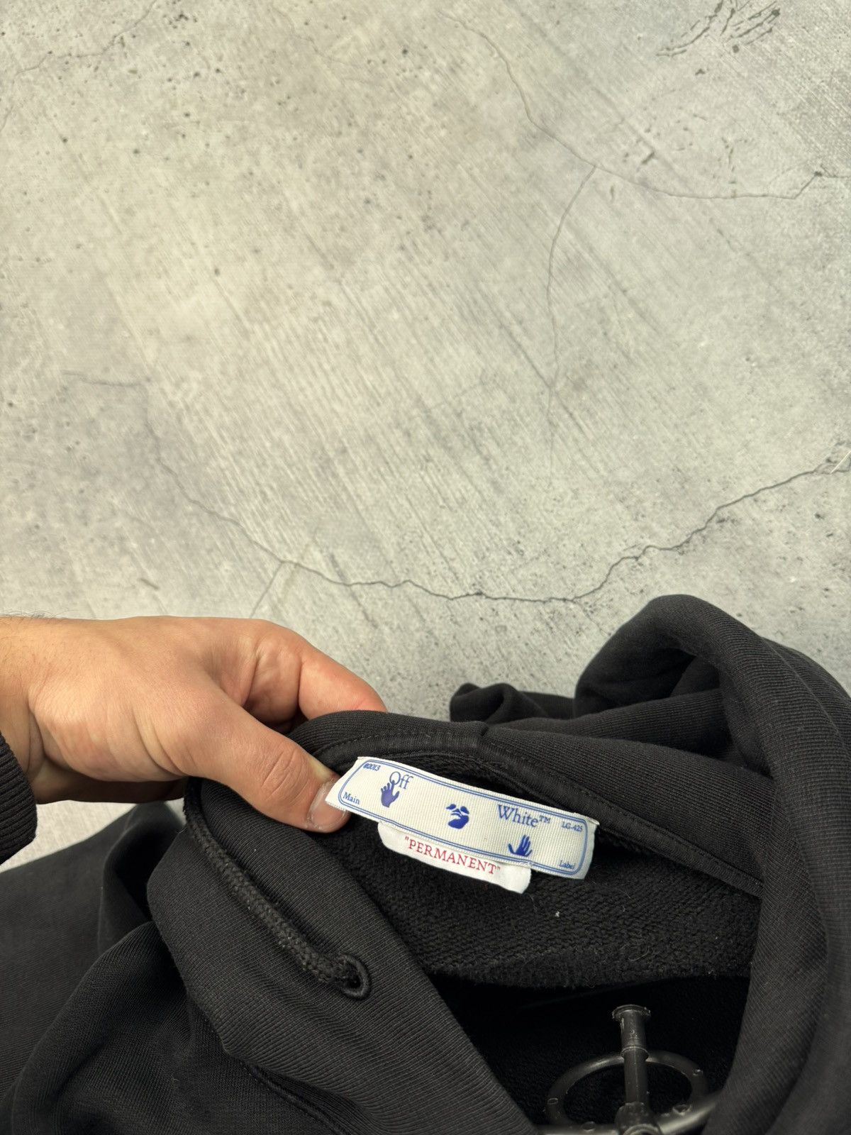 Off-White Black Off-White Over Sized Hoodie Size US S / EU 44-46 / 1 - 13 Thumbnail