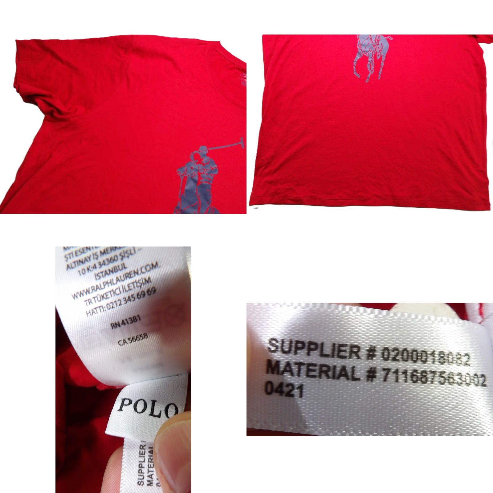 Polo Ralph Lauren Polo Ralph Lauren T-Shirt Men 3XLT Red Big Pony Graphic Short Sleeve Tall NWT Size US XXL / EU 58 / 5 - 9 Thumbnail