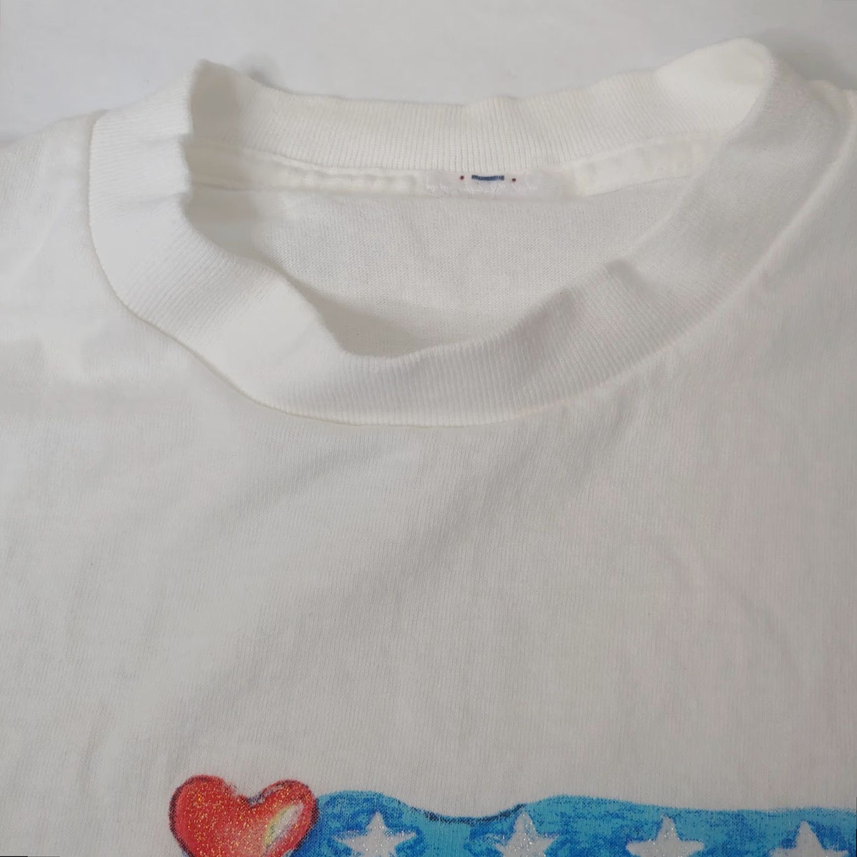 Vintage VINTAGE US A Teddy Bear Shirt M Unisex Adults White Glitter Stars Stripes Patriotic Fourth of July Teddy Bears USA Glitter Graphic 80s? Size M / US 6-8 / IT 42-44 - 4 Thumbnail
