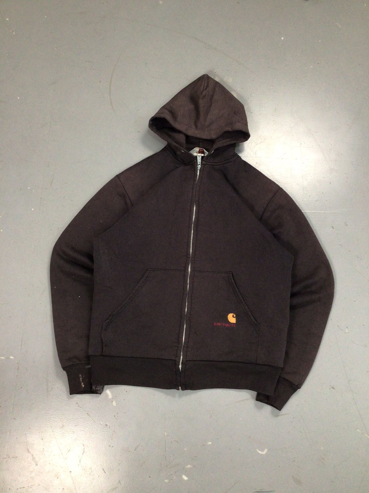 Carhartt × Vintage Vintage Carhartt thermal line zip up hoodie Size US M / EU 48-50 / 2 - 1 Thumbnail