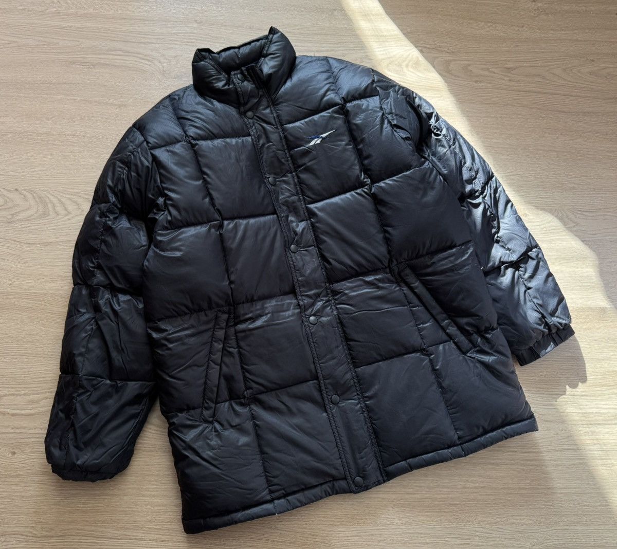 Reebok Vintage 90-00’s Reebok y2k Black Down Puffer Jacket Size US XL / EU 56 / 4 - 1 Thumbnail