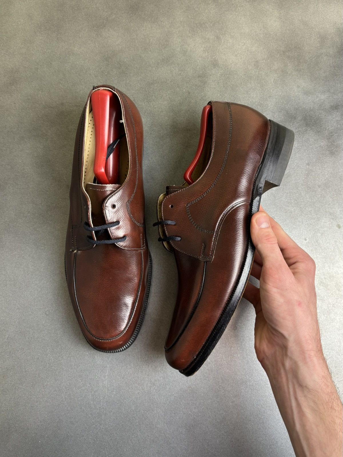 Eaton × Leather × Vintage 1960s Vintage Loafers 1970s Leather Moc Toe Size US 9 / EU 42 - 2 Thumbnail
