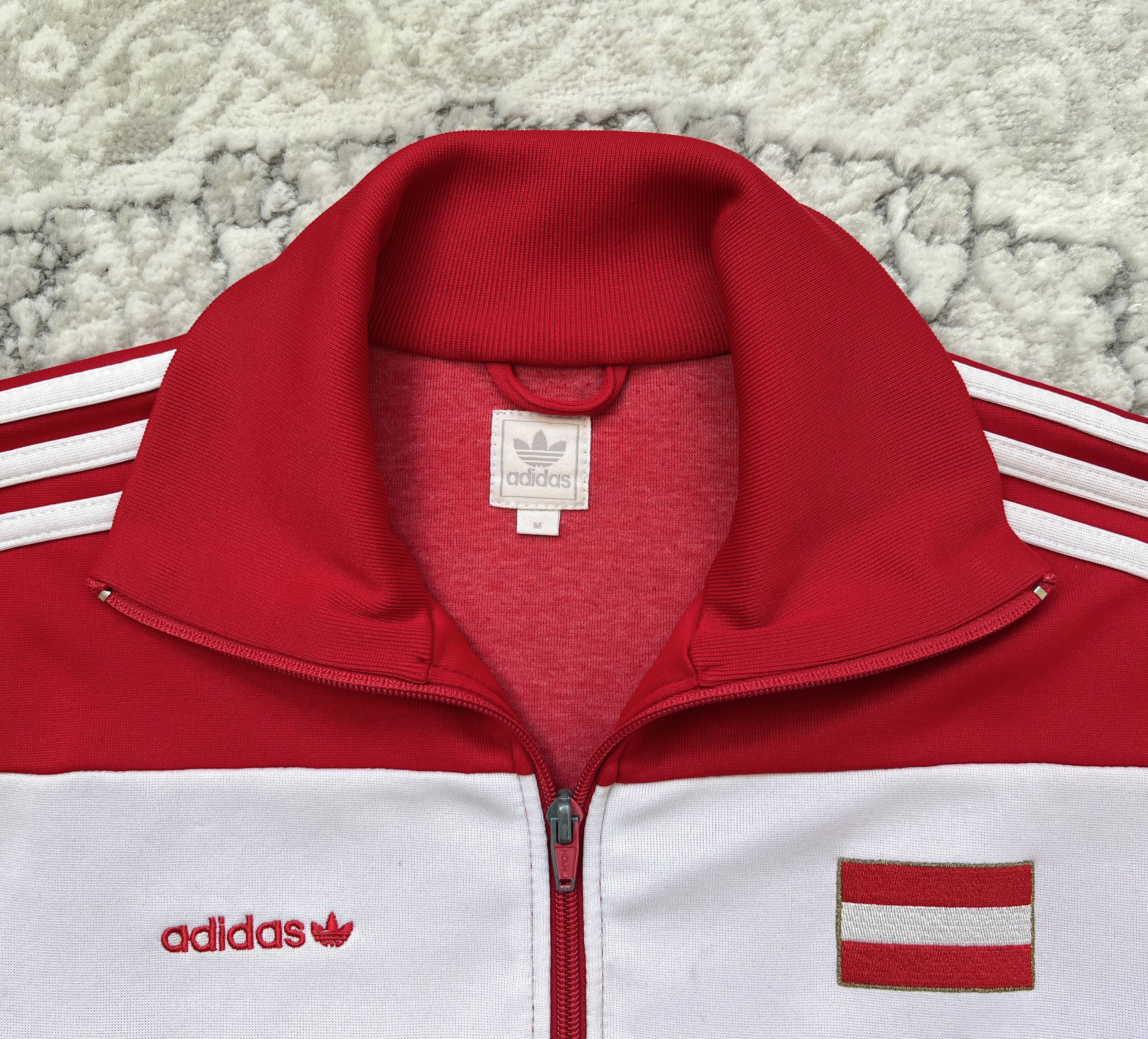 Adidas Adidas Originals Austria Euro 2008 Track Jacket Red Trefoil Size US M / EU 48-50 / 2 - 4 Thumbnail
