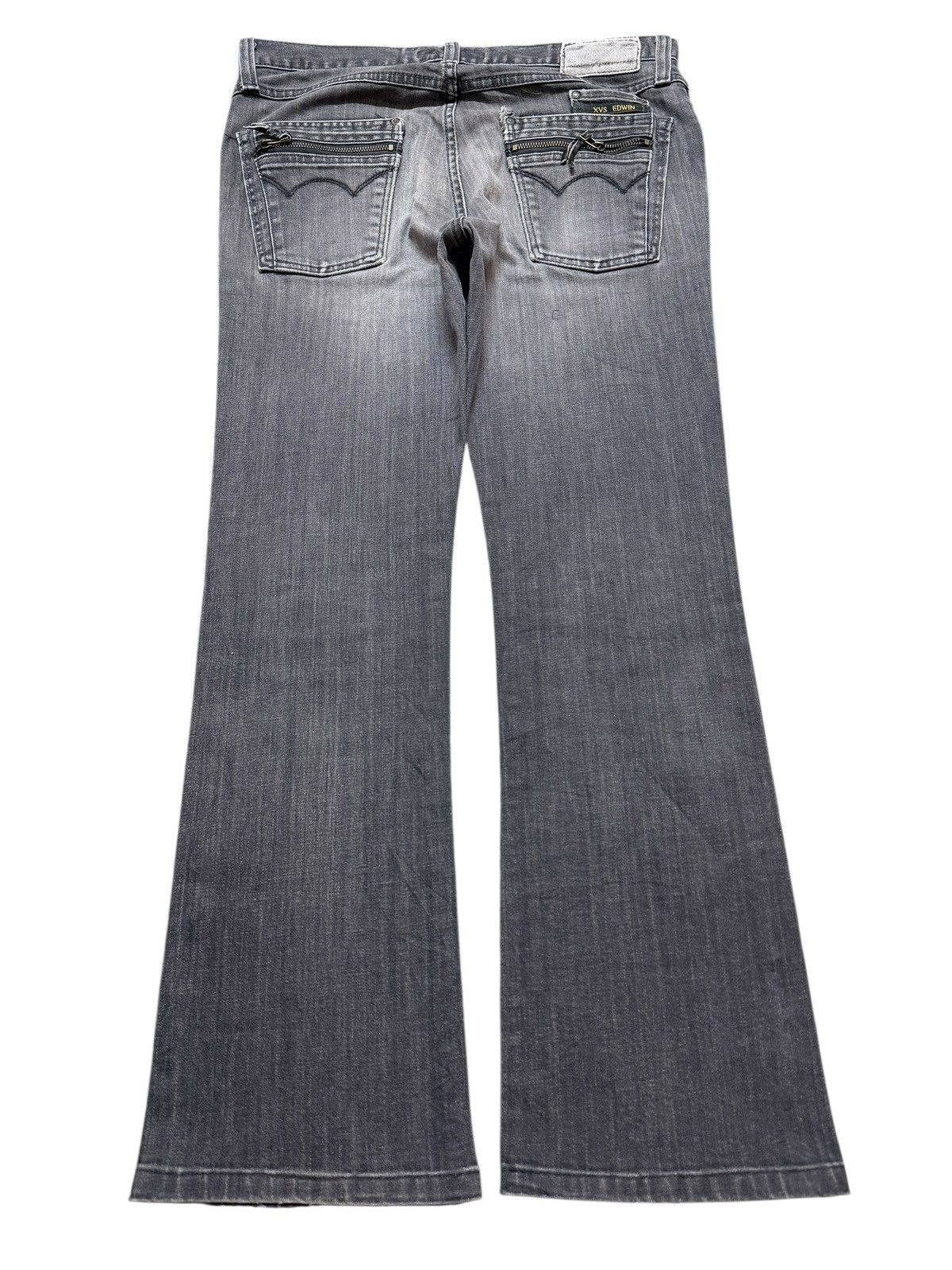 Edwin Edwin Exclusive Vintage XV Faded Wash Whisker Wide Leg Flare Size US 32 / EU 48 - 2 Thumbnail