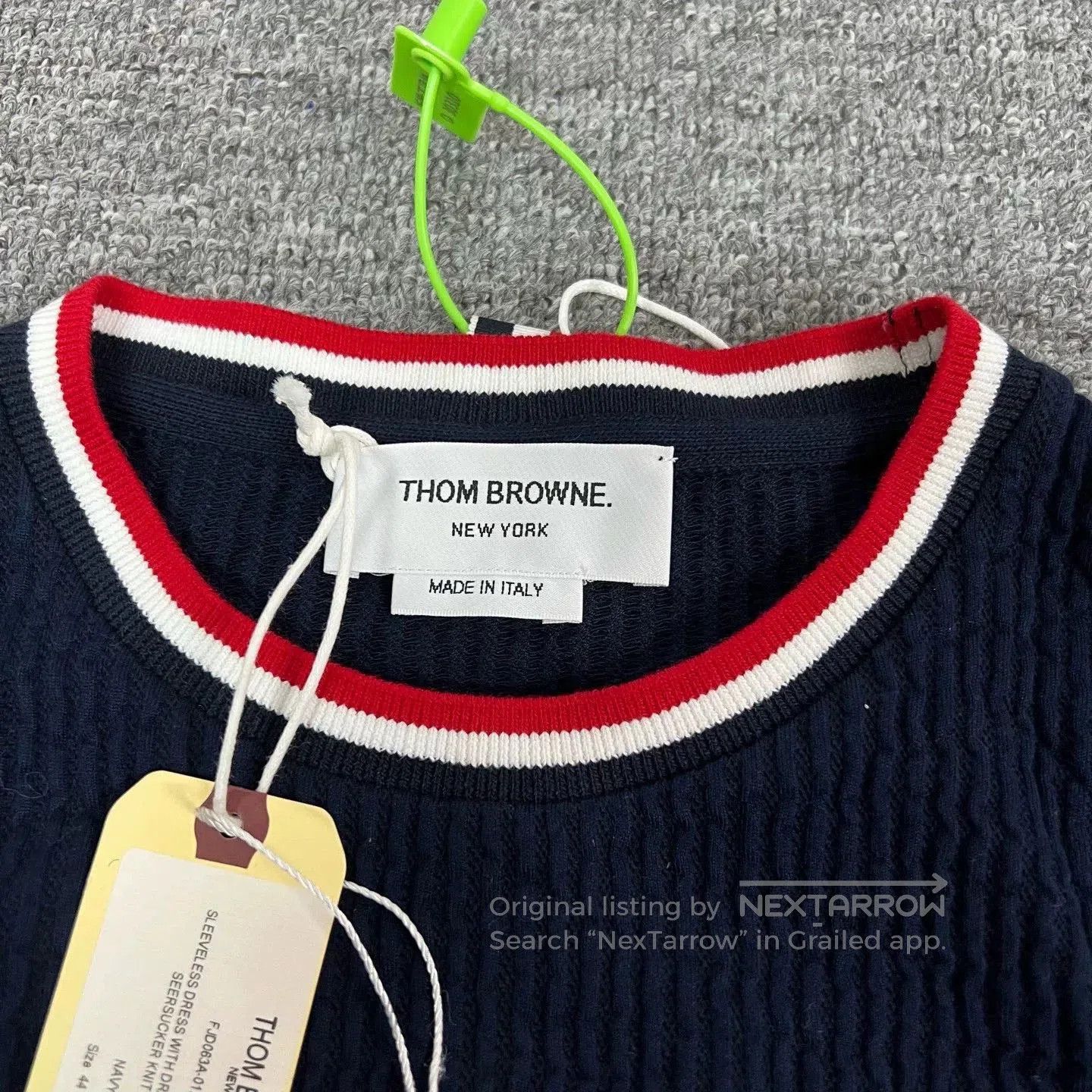 Thom Browne Thom Browne Navy Knit Sleeveless Dress. Size M / US 6-8 / IT 42-44 - 4 Thumbnail