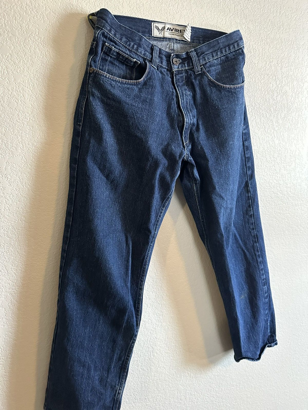 Avirex × Vintage Embroidered navy blue jeans Size US 32 / EU 48 - 3 Thumbnail
