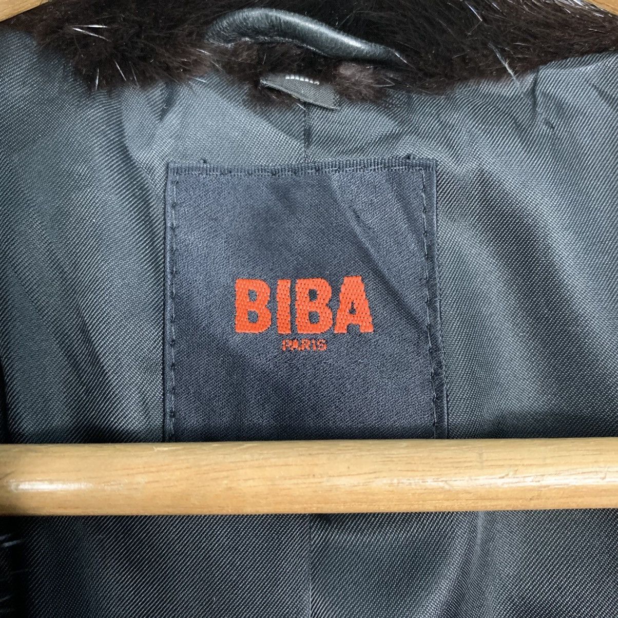 Other Biba Paris Leather Fur Jacket Size M / US 6-8 / IT 42-44 - 15 Thumbnail
