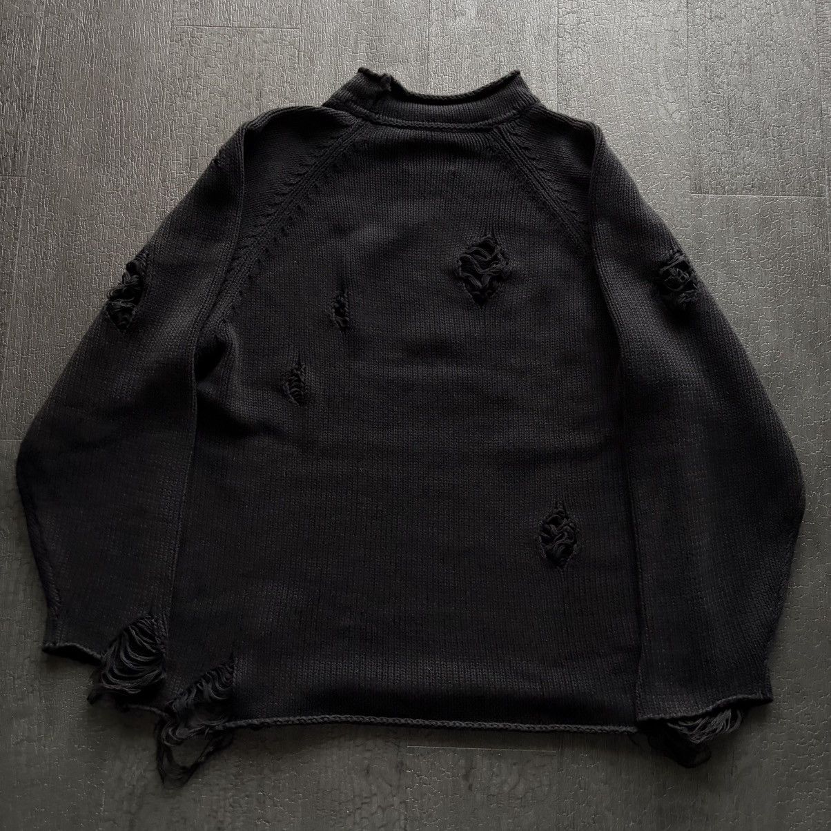 Number (N)ine Number Nine Vintage Washed Distressed Knit sweater stk Size US L / EU 52-54 / 3 - 2 Thumbnail