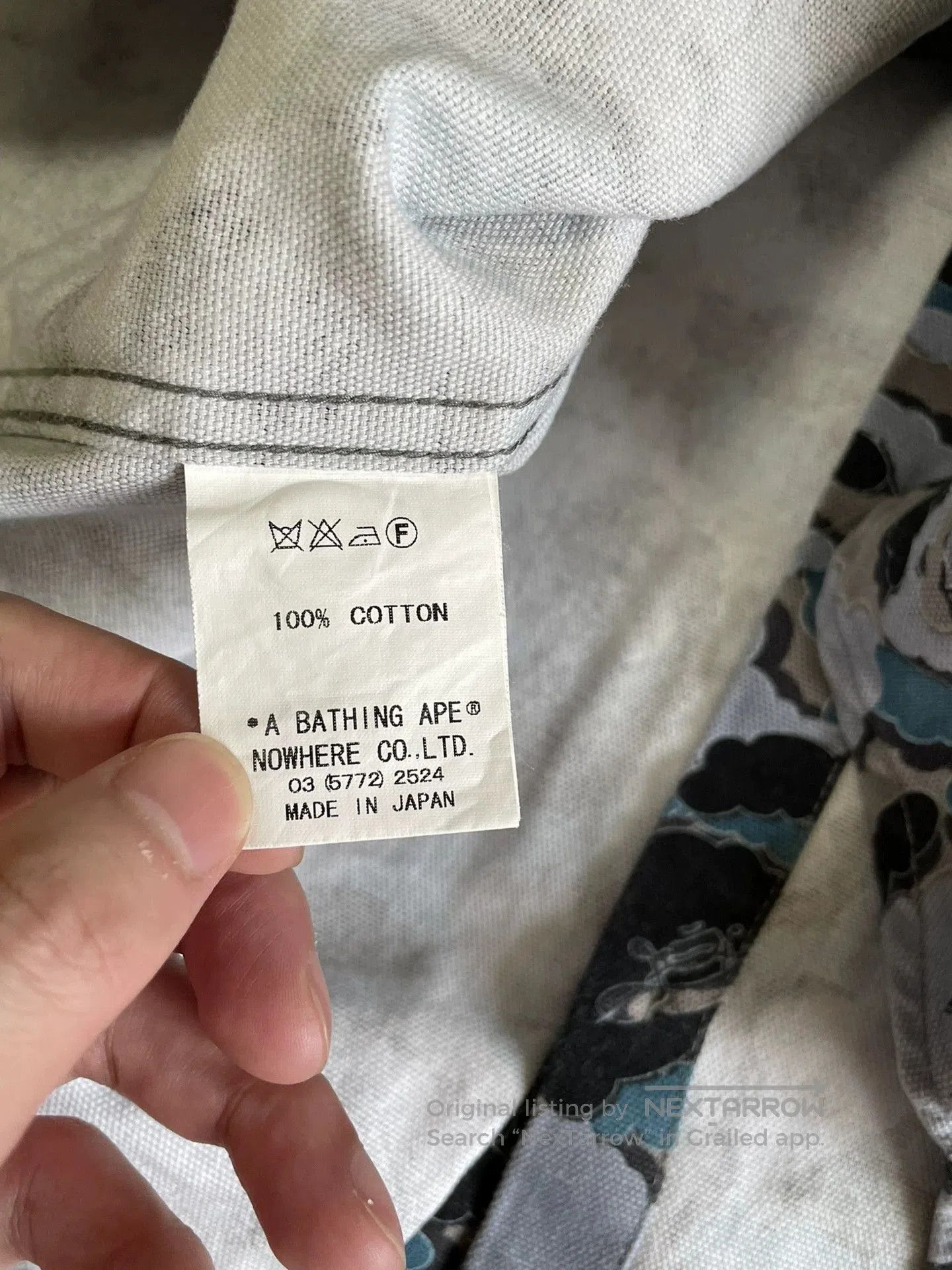 Bape BAPE x OriginalFake Kaws Blue Camo Shirt. Size US S / EU 44-46 / 1 - 8 Thumbnail