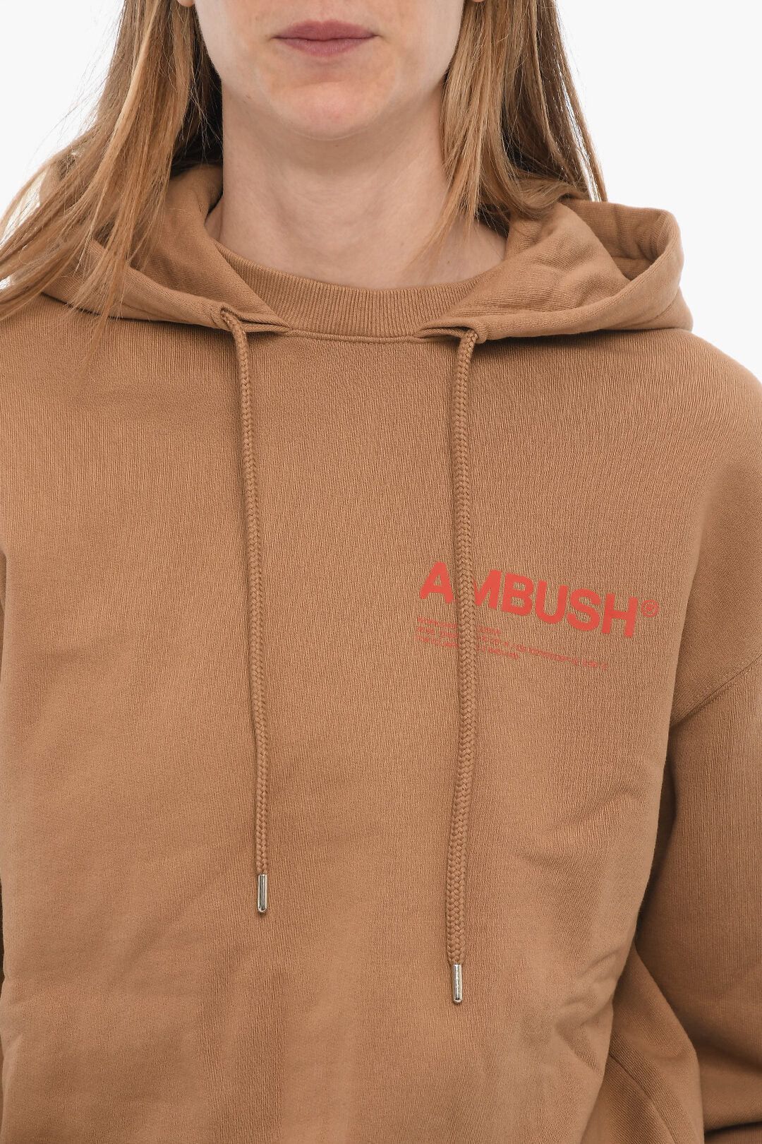 Ambush Design og1mm0426 Brushed Cotton Hoodie in Brown Size XXS / US 00 / IT 34 - 3 Thumbnail