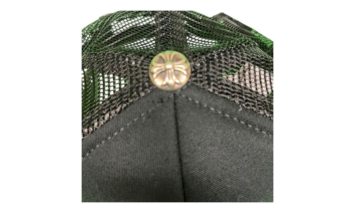Chrome Hearts Chrome Hearts Pony Hair Cemetery Cross White Patch Black Hat Size ONE SIZE - 6 Thumbnail