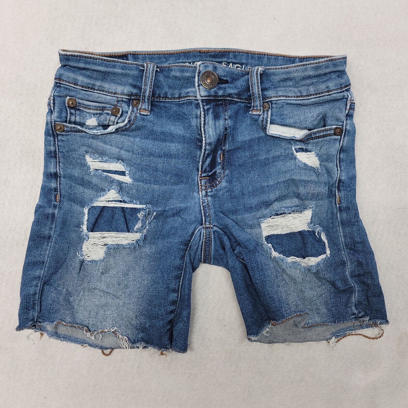 American Eagle Outfitters American Eagle Casual Denim Jean Shorts Womens Size 0 Blue Size 25" / US 0 / IT 36 - 1 Thumbnail