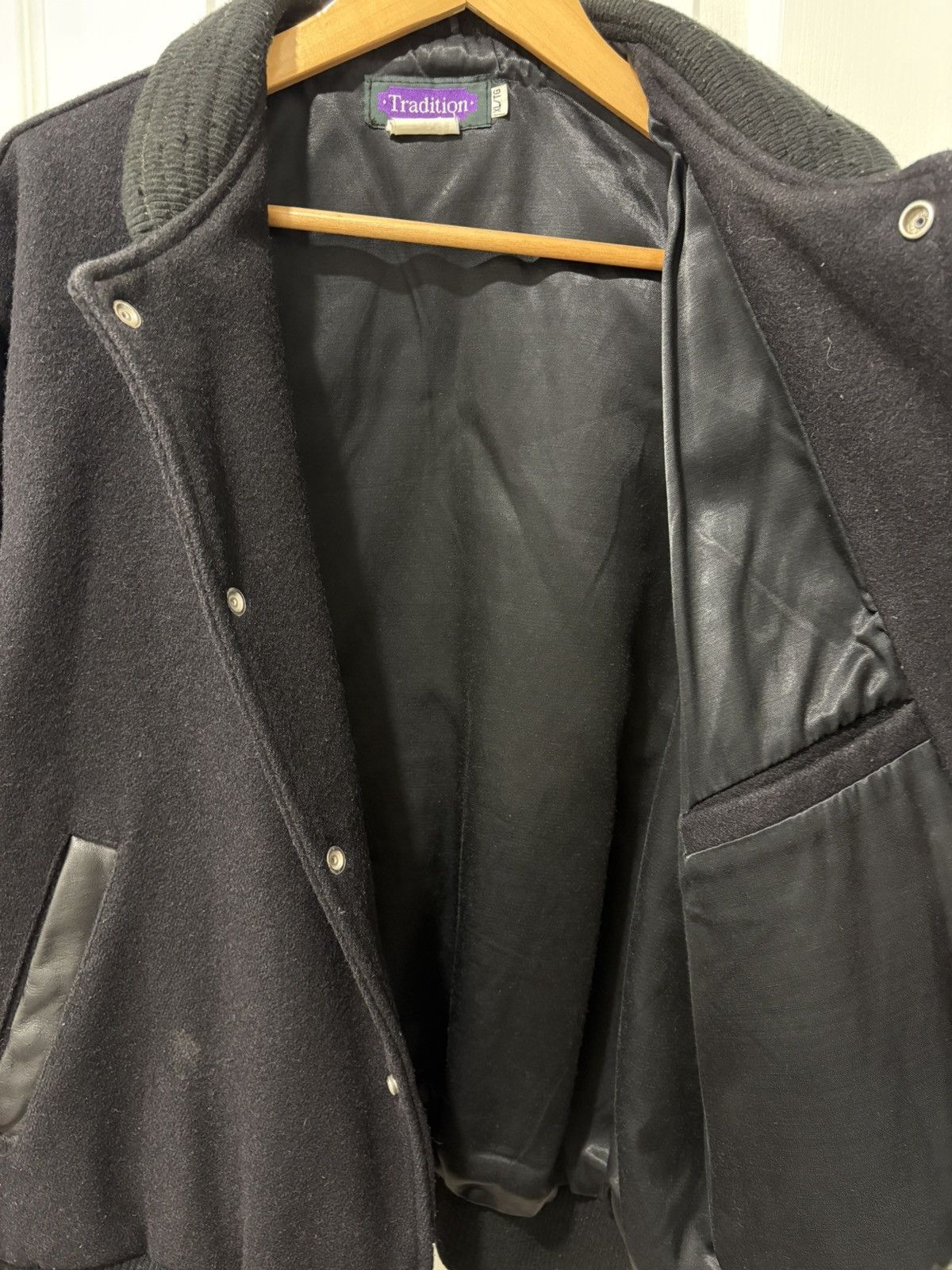 Vintage Hitachi cameras, wool leather bomber jacket