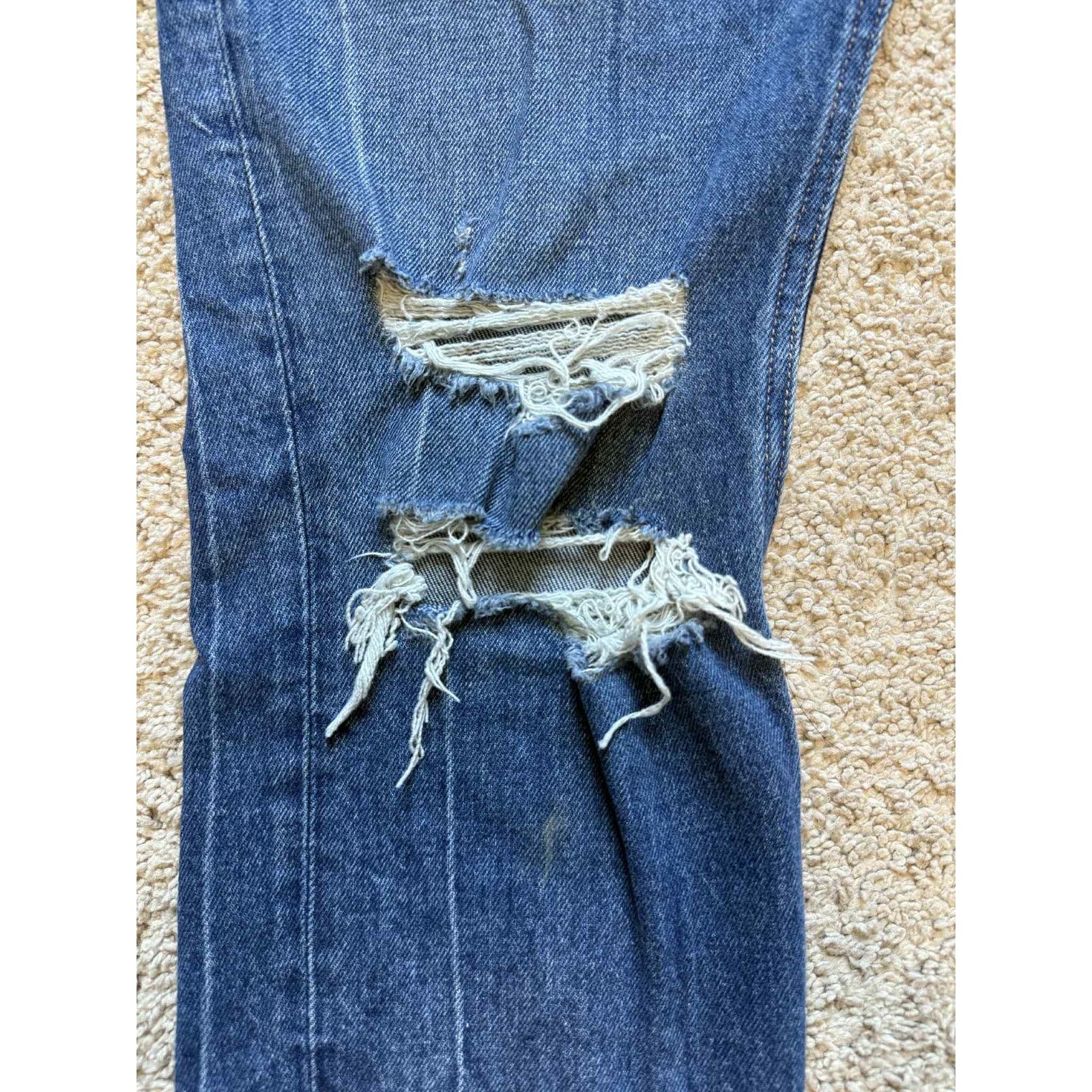 Abercrombie & Fitch Abercrombie & Fitch High Rise Mom Jeans Blue 4 / 27 Size 27" / US 4 / IT 40 - 9 Thumbnail