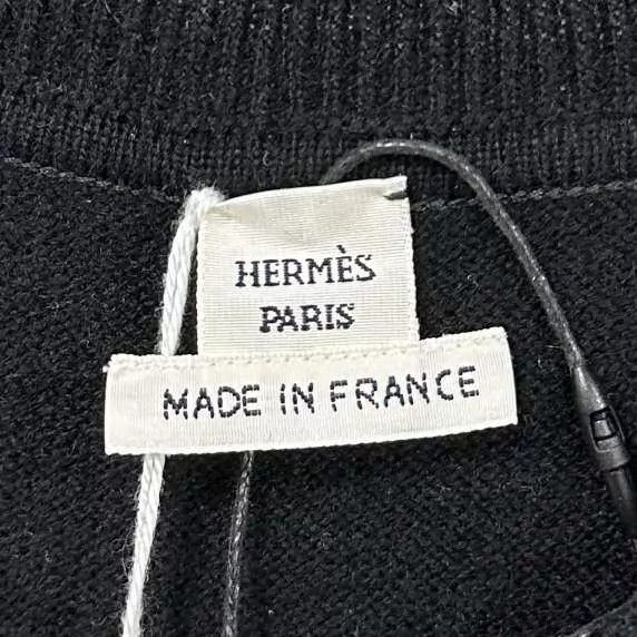 Hermes HERMES Chain Pattern Silk-Cashmere Women's Dress 38 Size S / US 4 / IT 40 - 7 Thumbnail