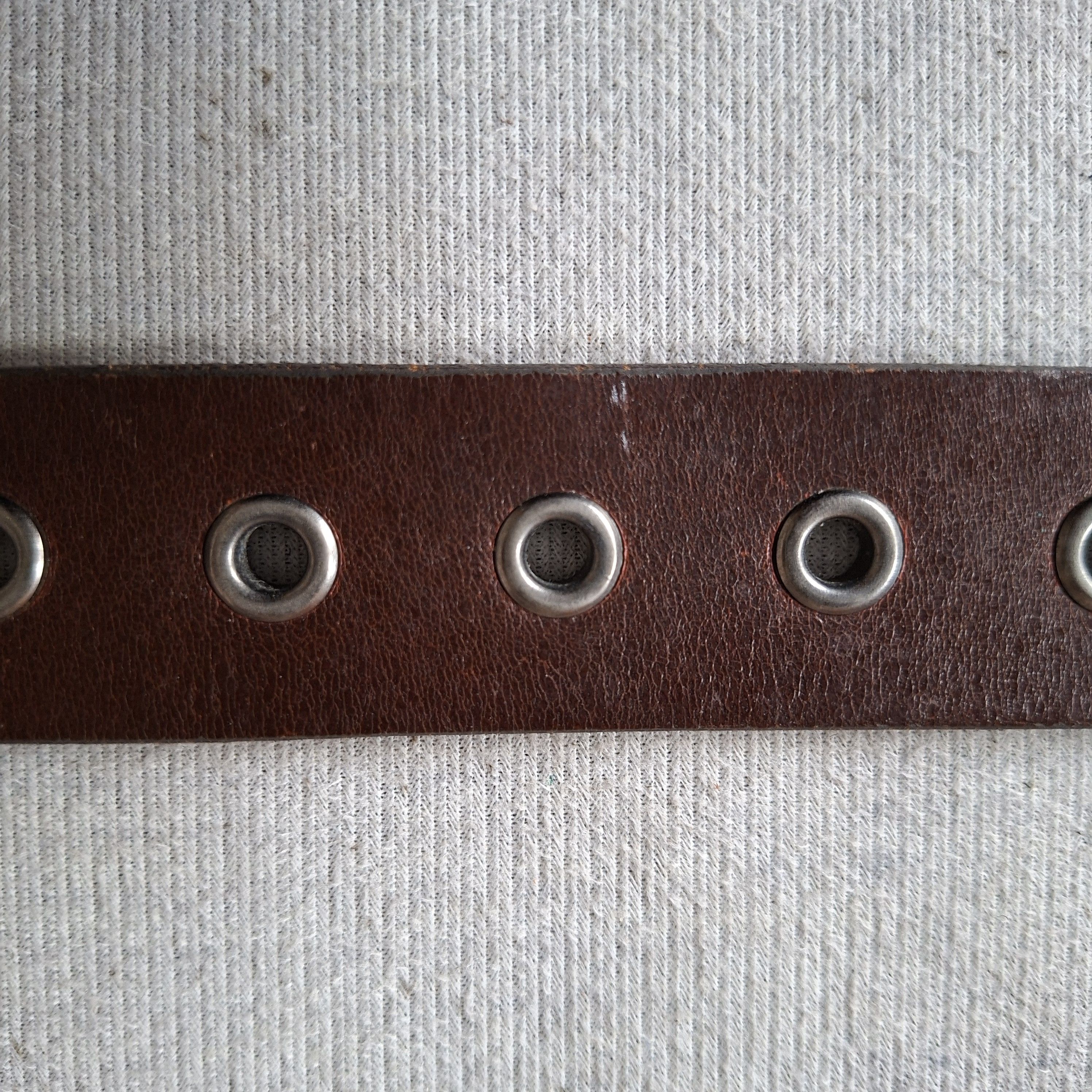 Tornado Mart ☠️ Comme ca ism garrison hole ring punk rock leather belt Size ONE SIZE - 6 Thumbnail