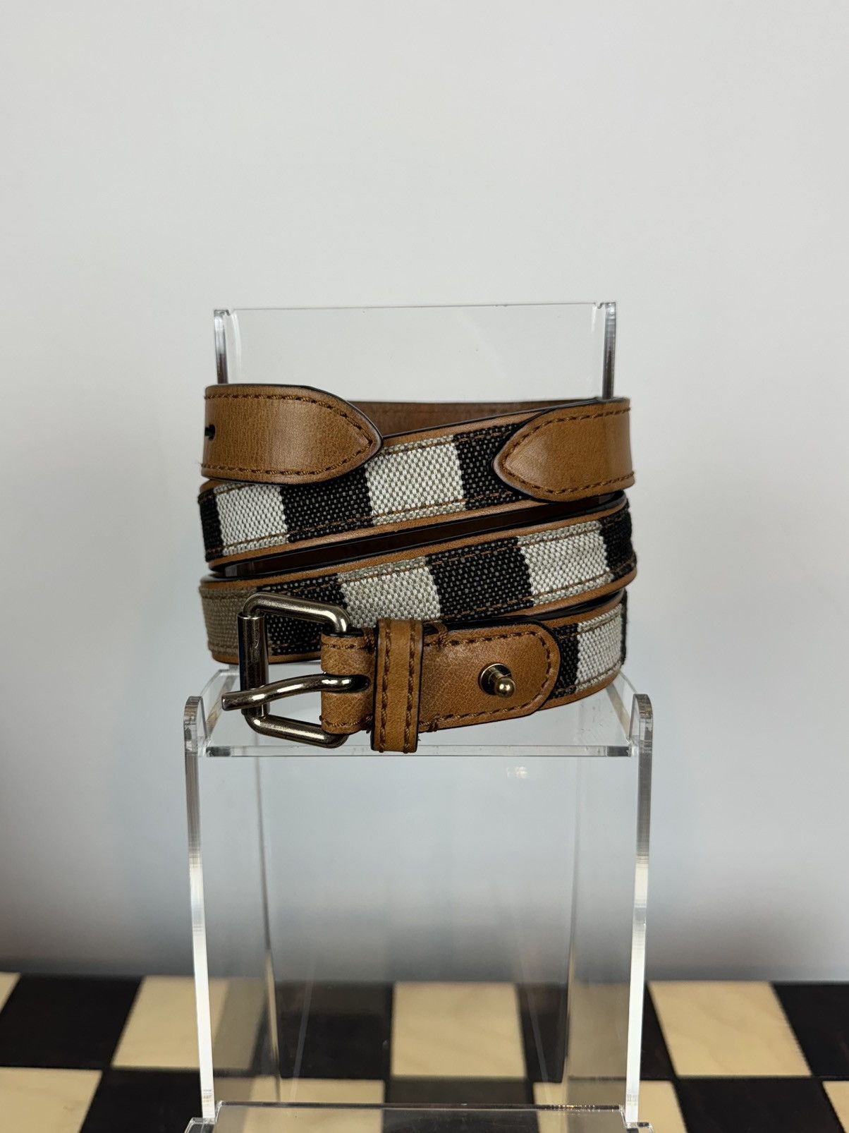 Burberry Leather belt Burberry y2k original luxury casual item Size ONE SIZE - 1 Thumbnail