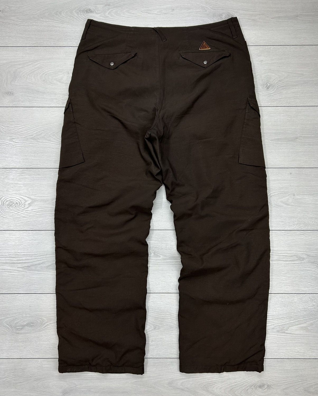 Nike ACG × Vintage Nike ACG Vintage Warm Cargo Pant Brown Size 36 Size US 36 / EU 52 - 2 Thumbnail