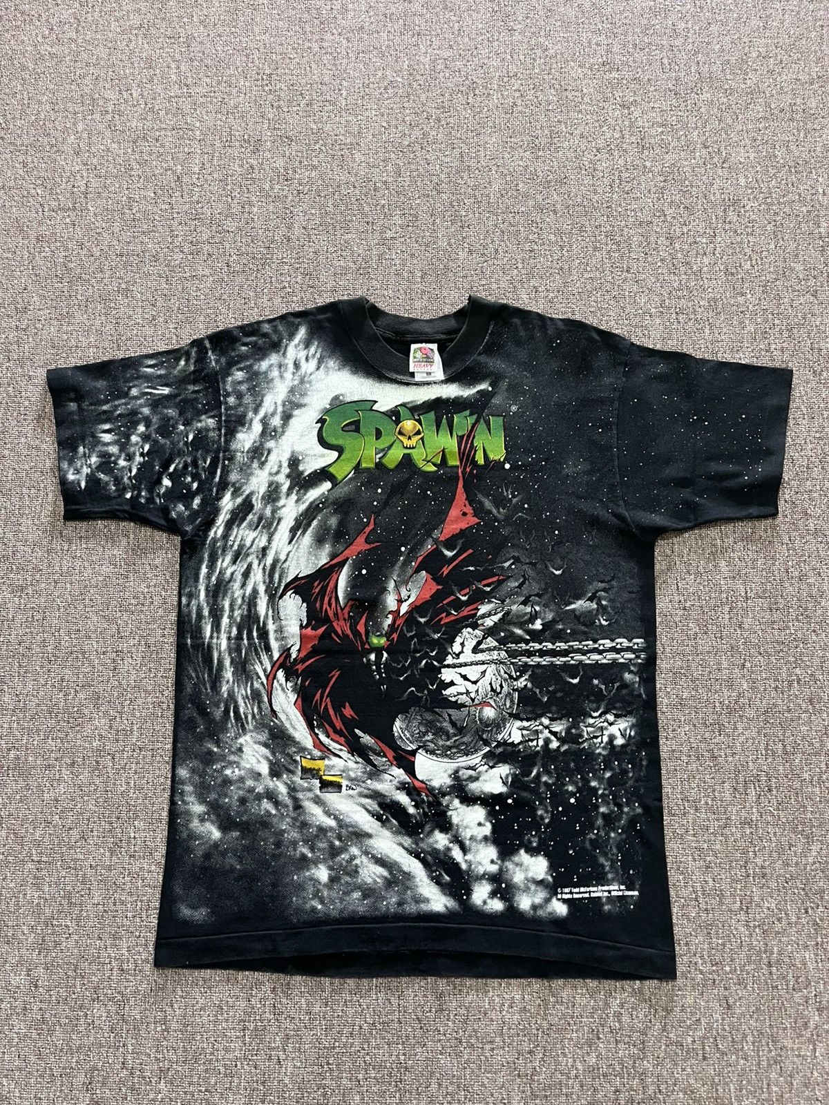 Vintage Vtg RARE 1997 Spawn T-shirt McFarlane OVP Size US L / EU 52-54 / 3 - 2 Thumbnail