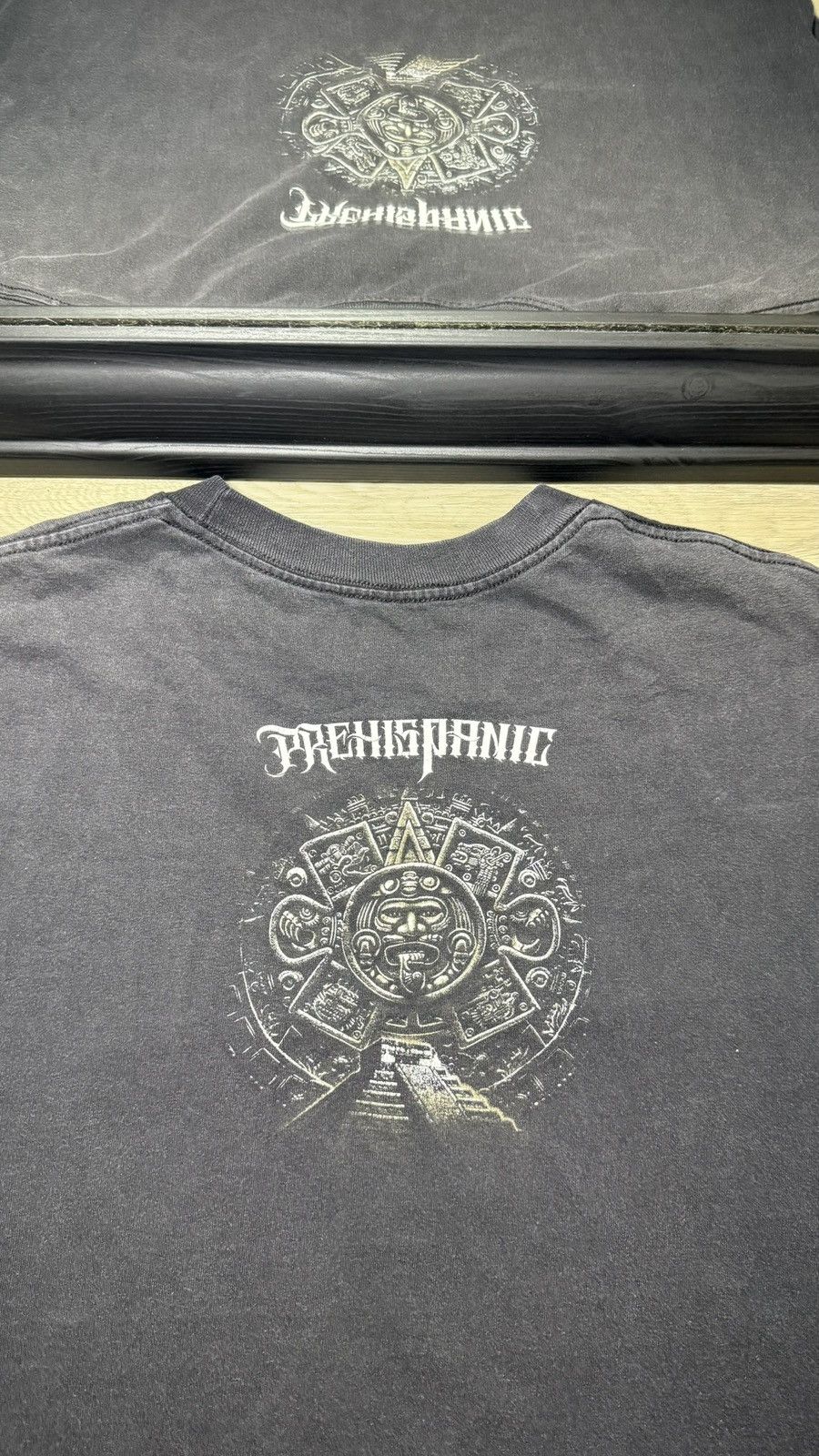Affliction Y2K 2000s Aztec Calendar & Pyramid Prehispanic Style Shirt Size US L / EU 52-54 / 3 - 4 Thumbnail