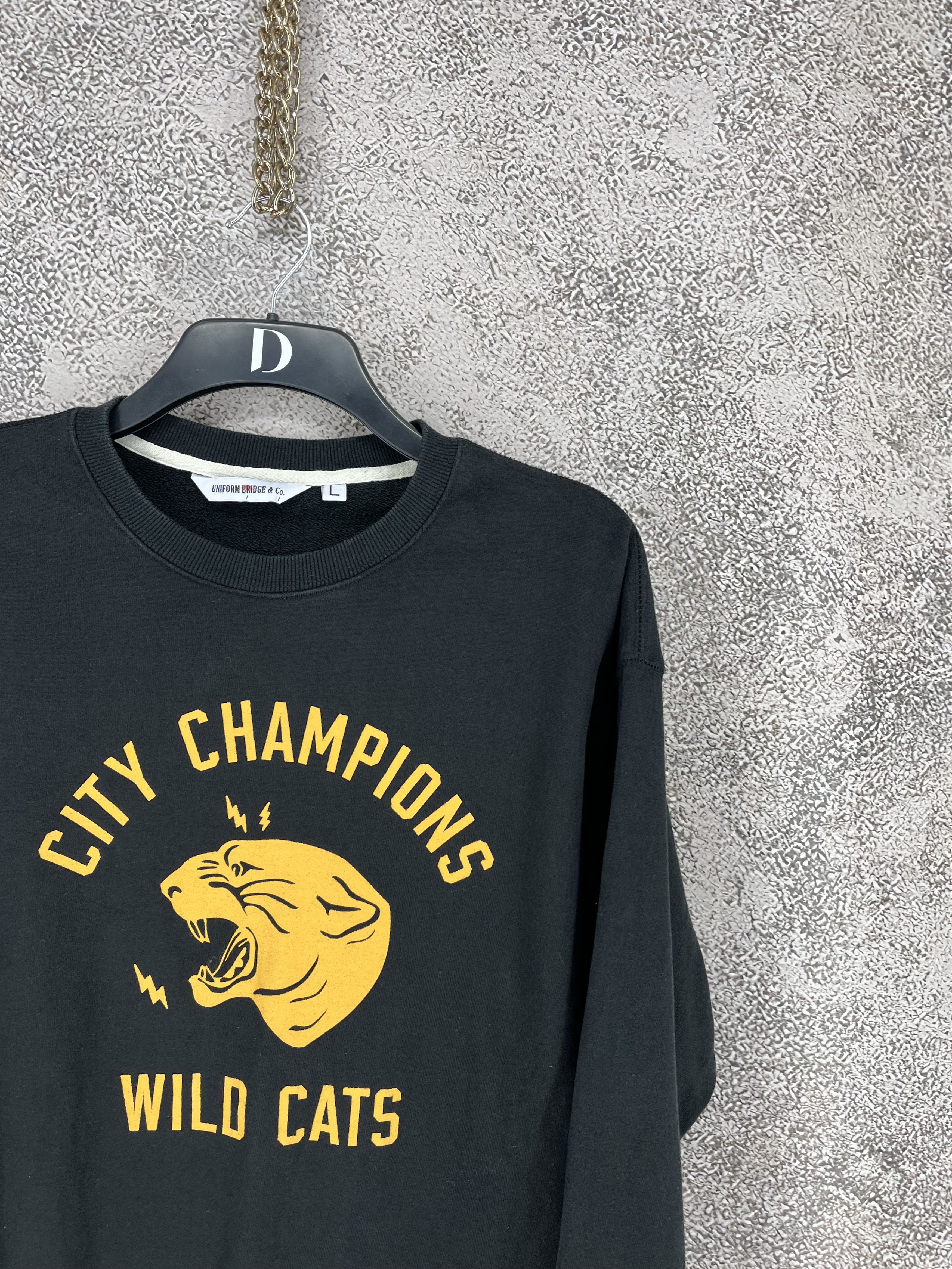 Uniform Bridge Vintage City Champions Wild Cats Crewneck Sweatshirt Size US L / EU 52-54 / 3 - 5 Thumbnail