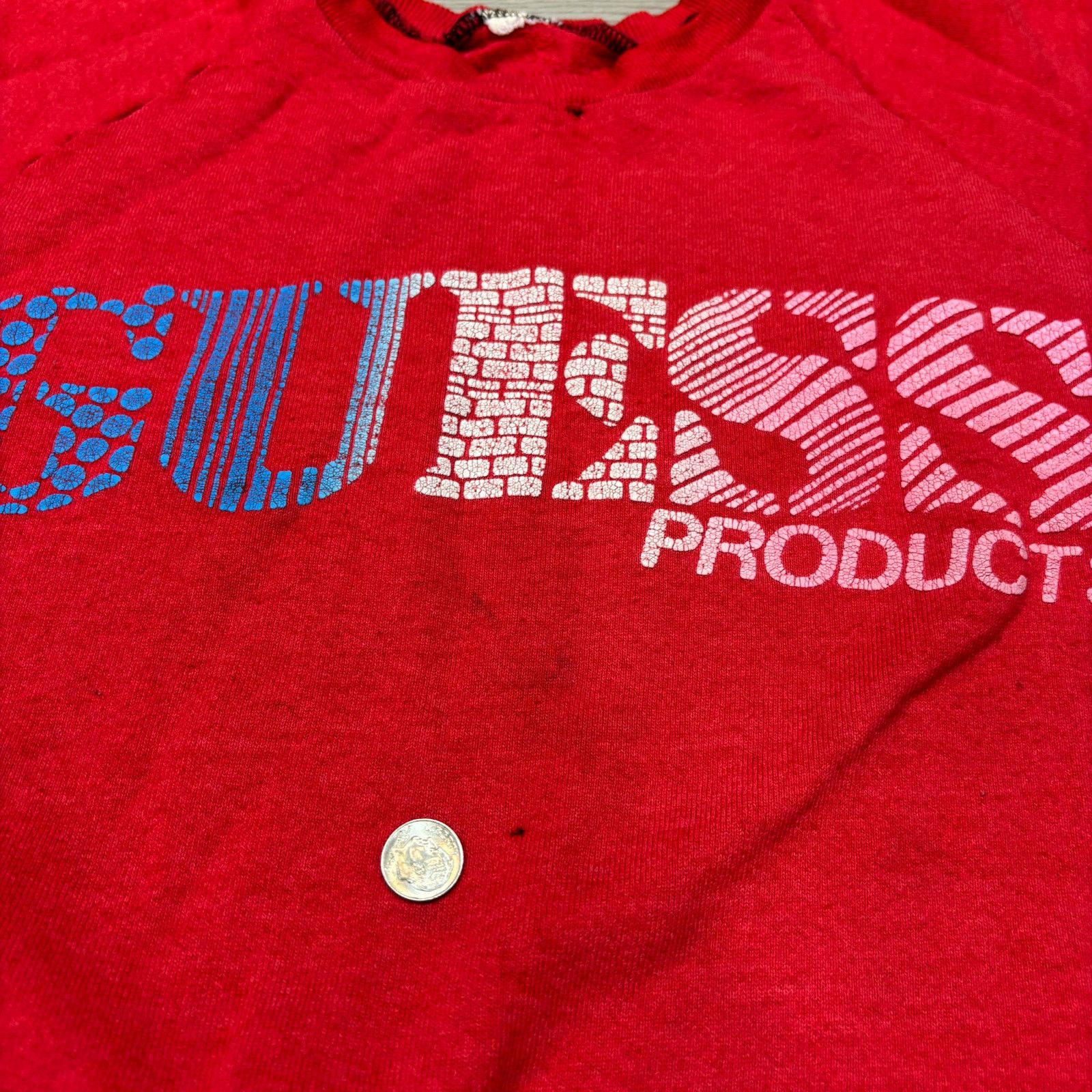 Guess × Vintage Vintage 80s Guess Products Raglan Crewneck Sweatshirt Mens S Size US S / EU 44-46 / 1 - 7 Thumbnail