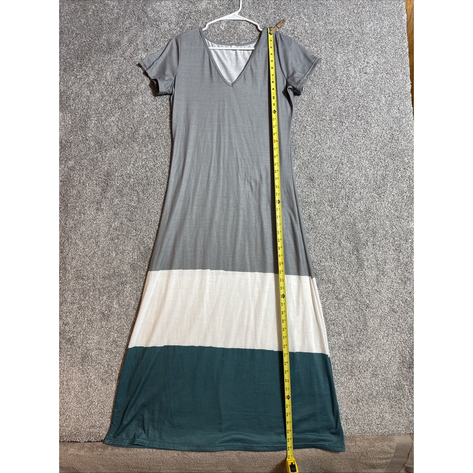 Other Colorblock Maxi Dress S Flowy Boho Coastal Chic Resortwear Size S / US 4 / IT 40 - 3 Thumbnail